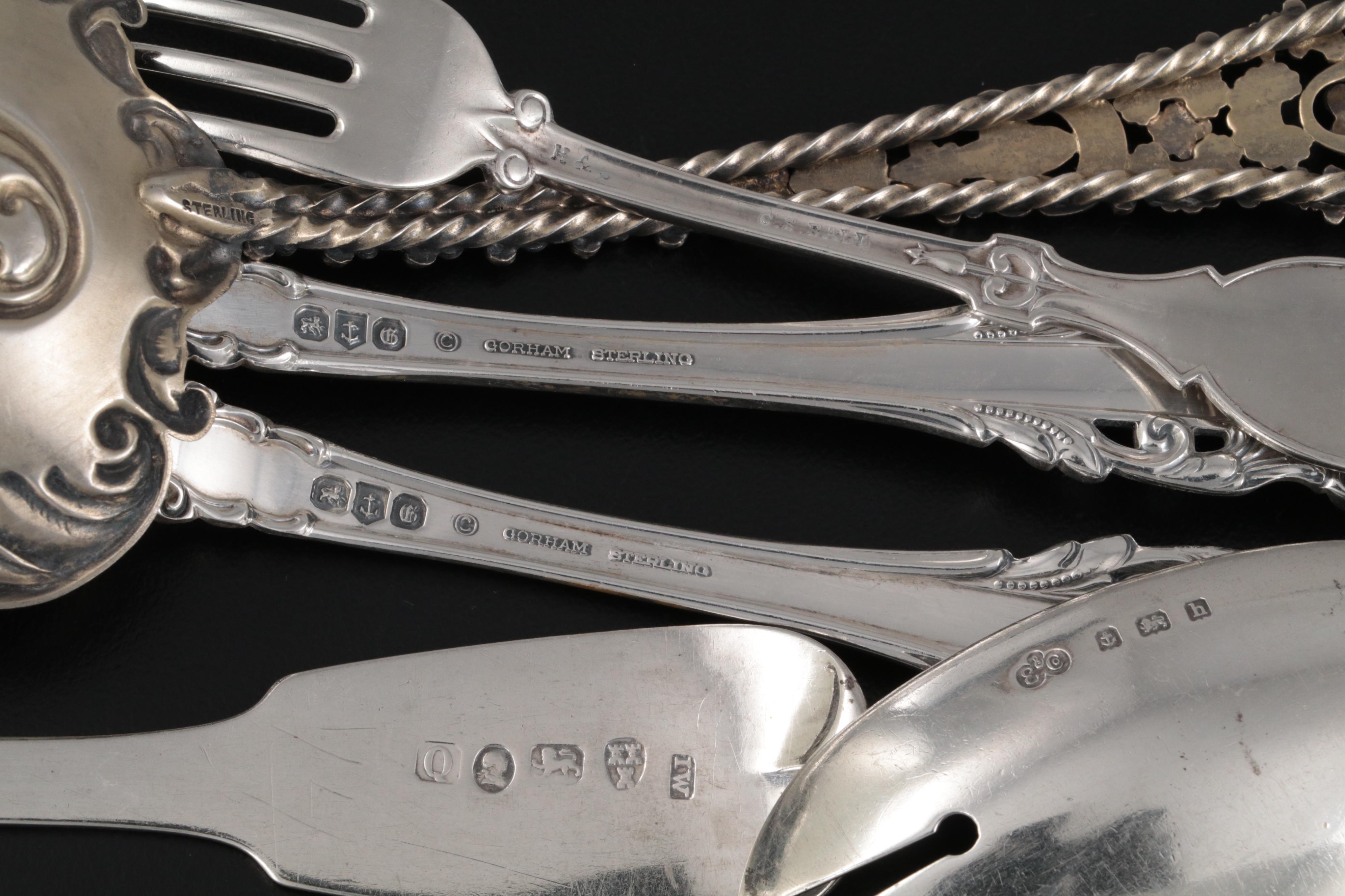Gorham "Medici" Sterling Silver Serving Utensils and Other Flatware and Utensils