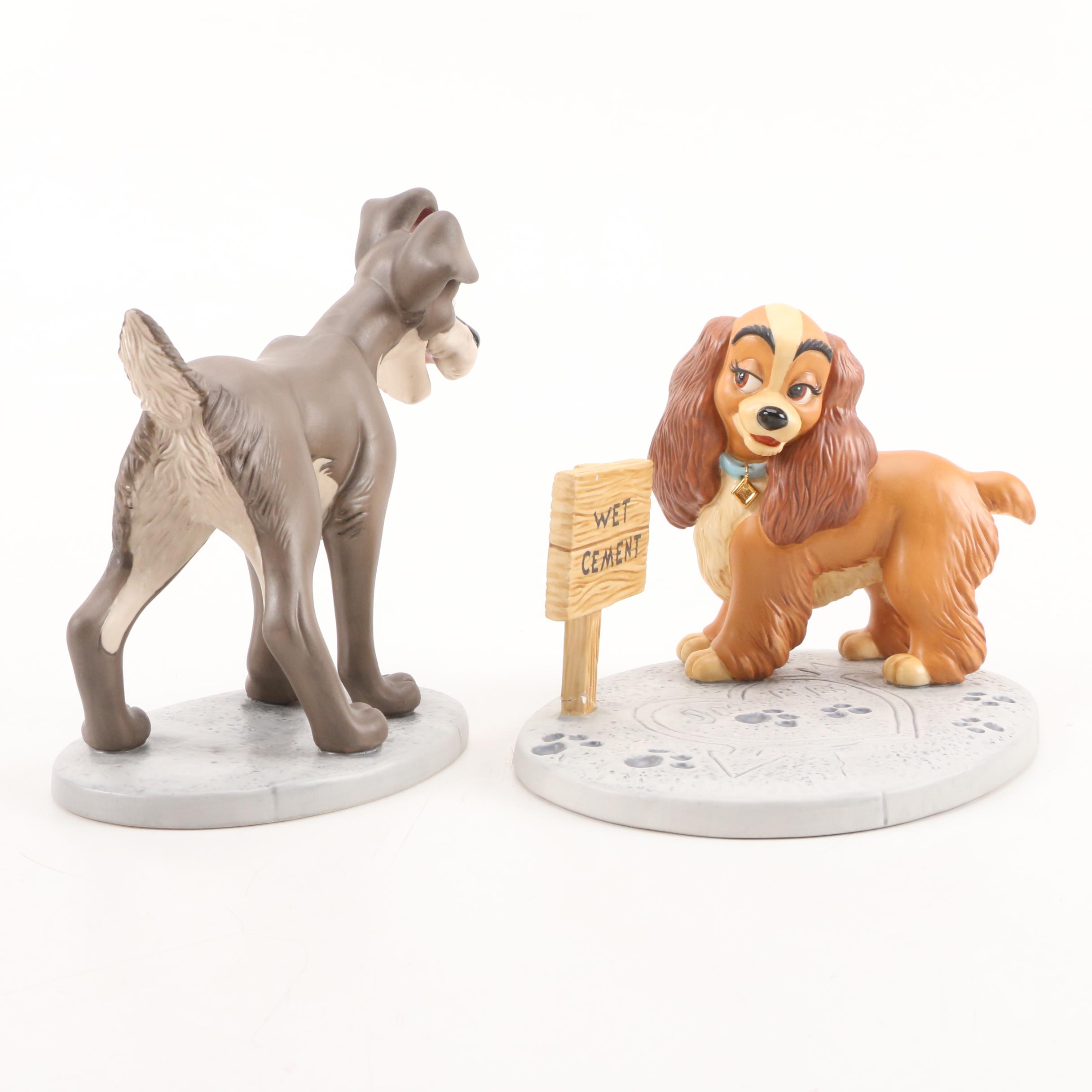 Disney Classics Collection Lady and the Tramp Porcelain Figurines