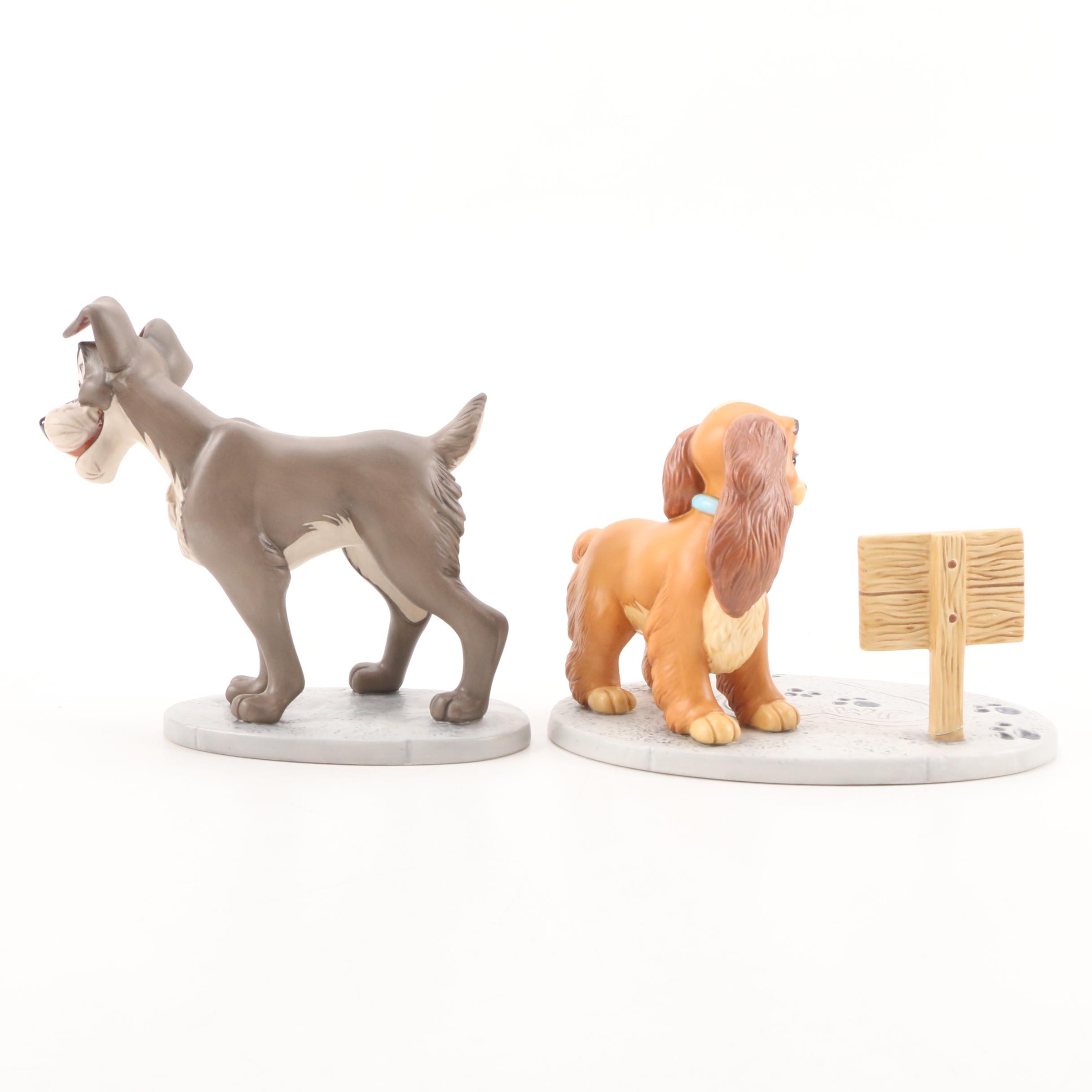 Disney Classics Collection Lady and the Tramp Porcelain Figurines