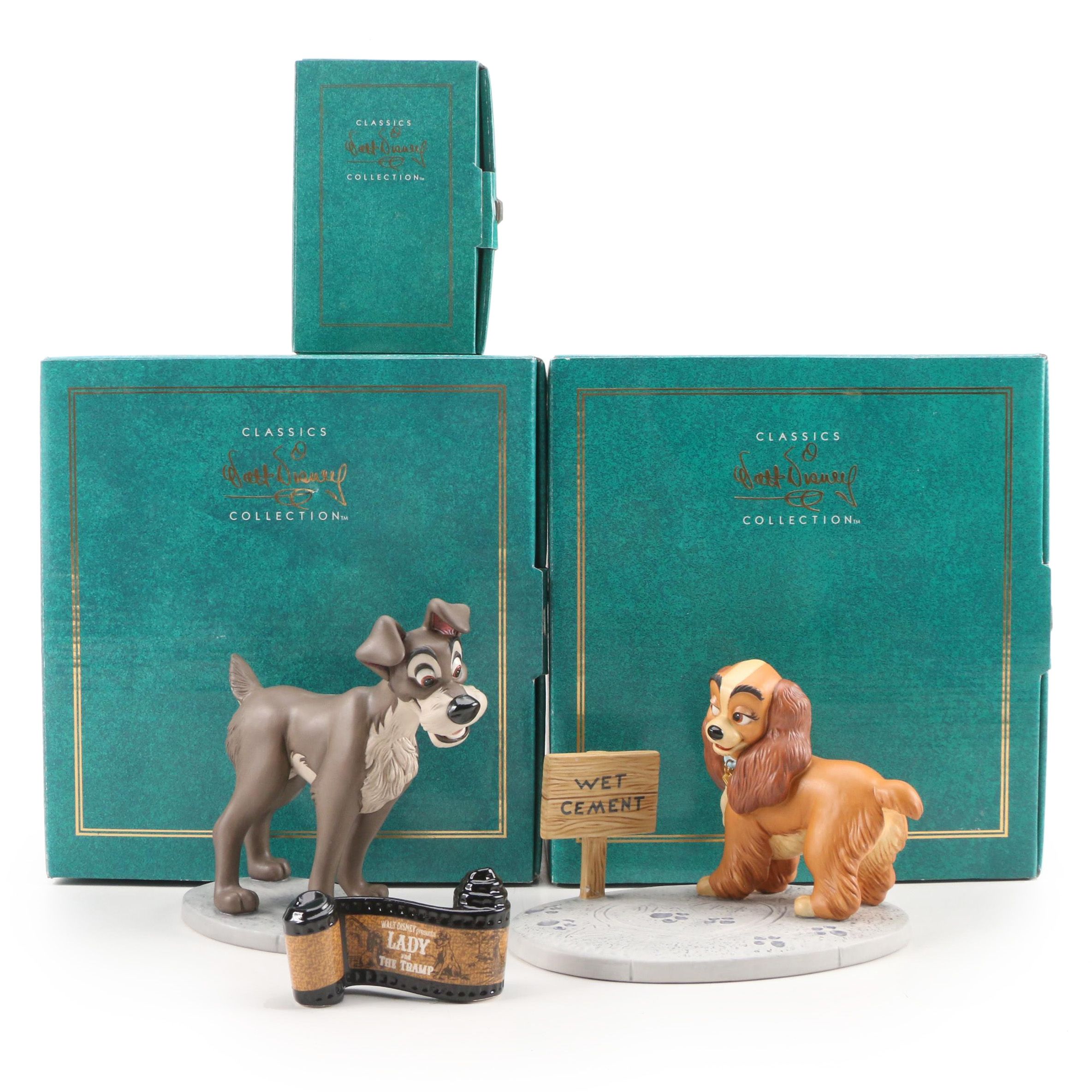 Disney Classics Collection Lady and the Tramp Porcelain Figurines