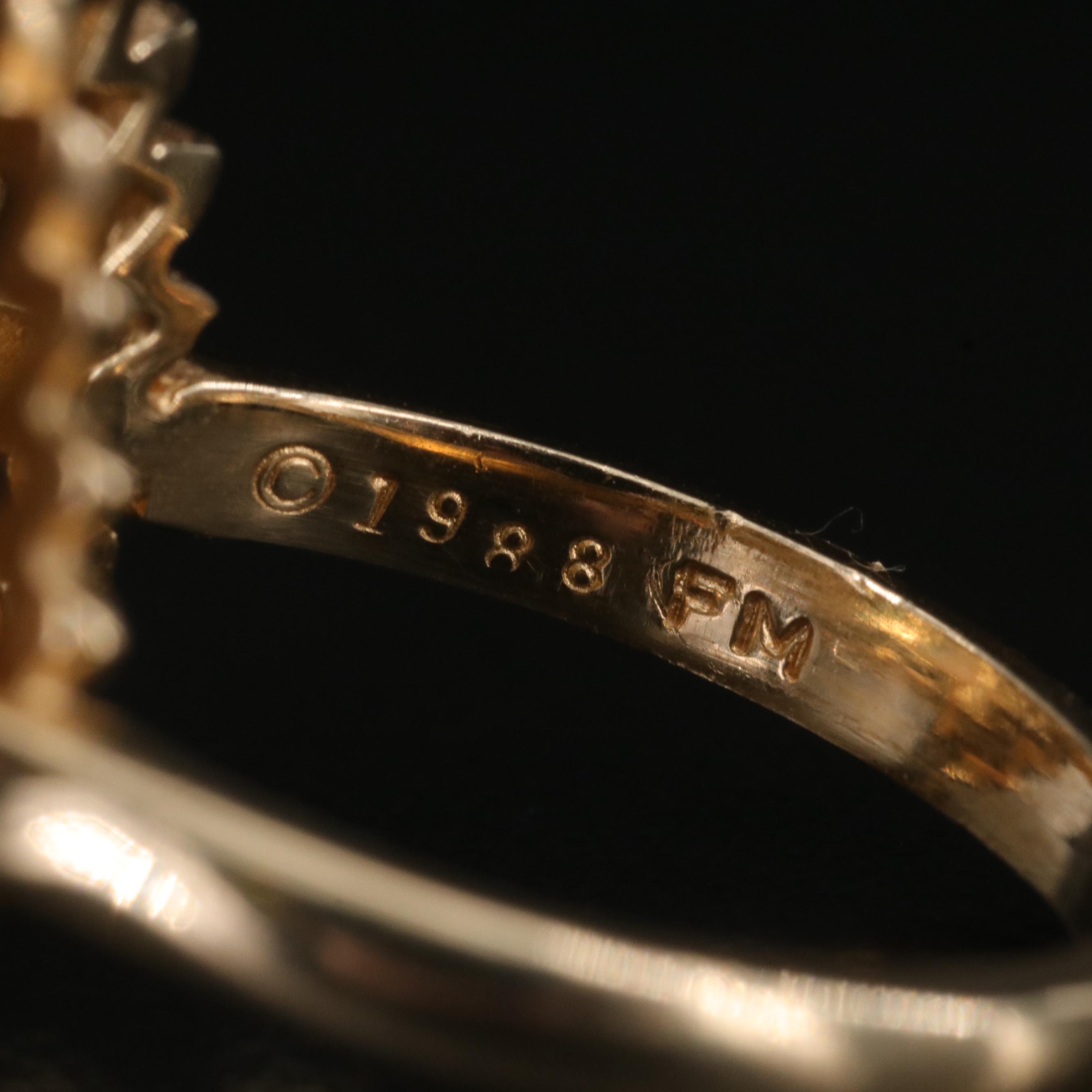 14K Franklin Mint "Peacock" Ring Including Opal, Sapphire and Emerald with Box