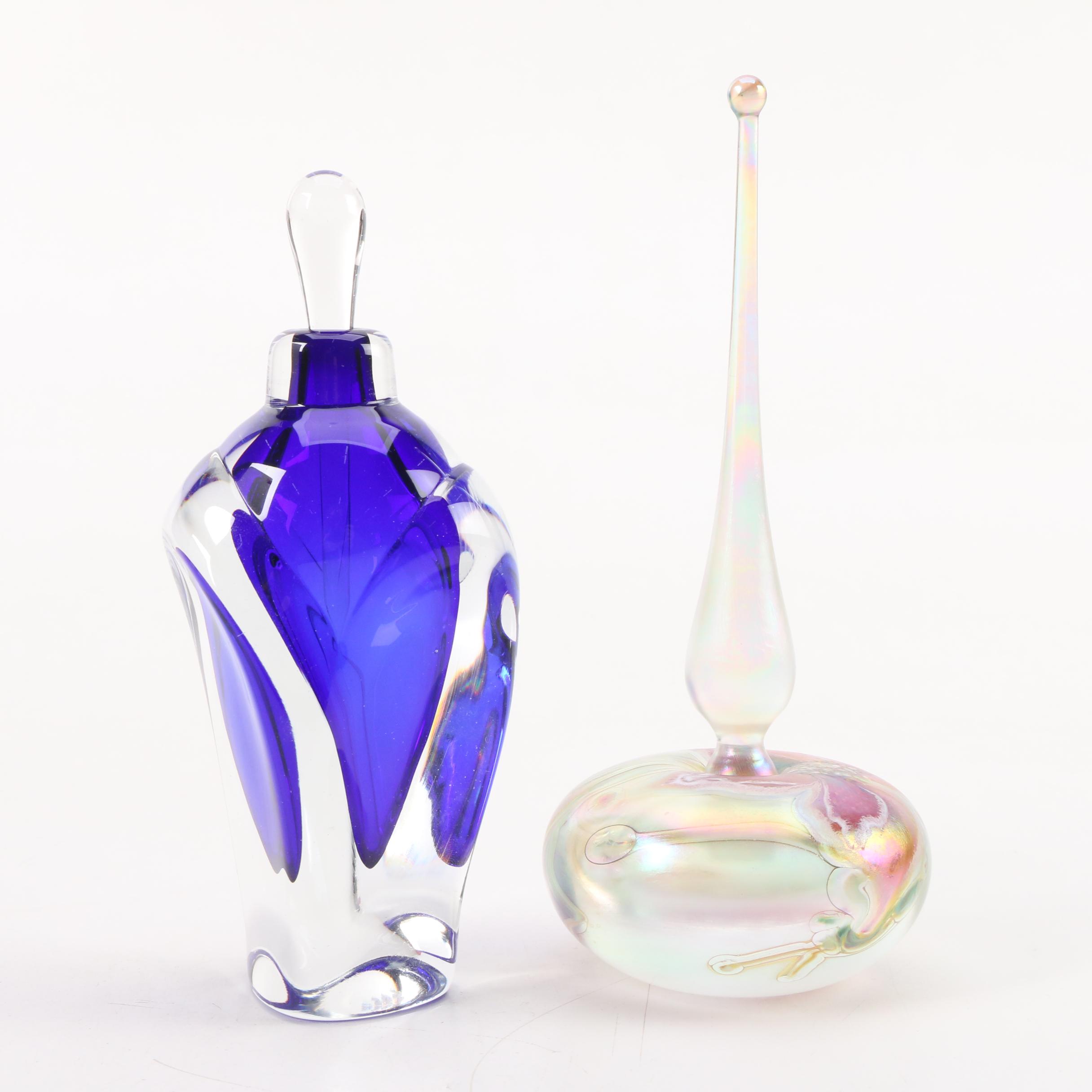 Jonathan Winfisky and Glasshouse Studio Handblown Glass Perfume Bottles