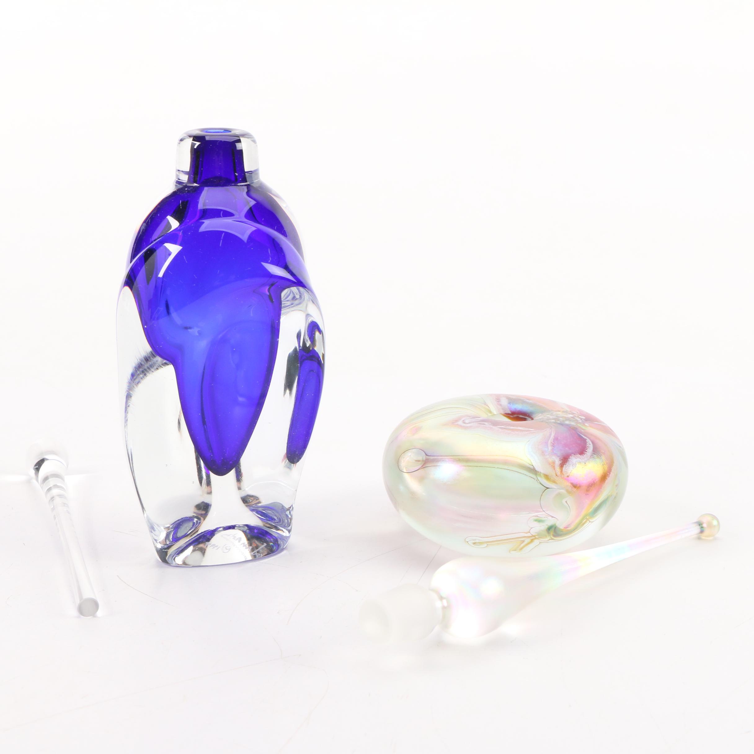 Jonathan Winfisky and Glasshouse Studio Handblown Glass Perfume Bottles