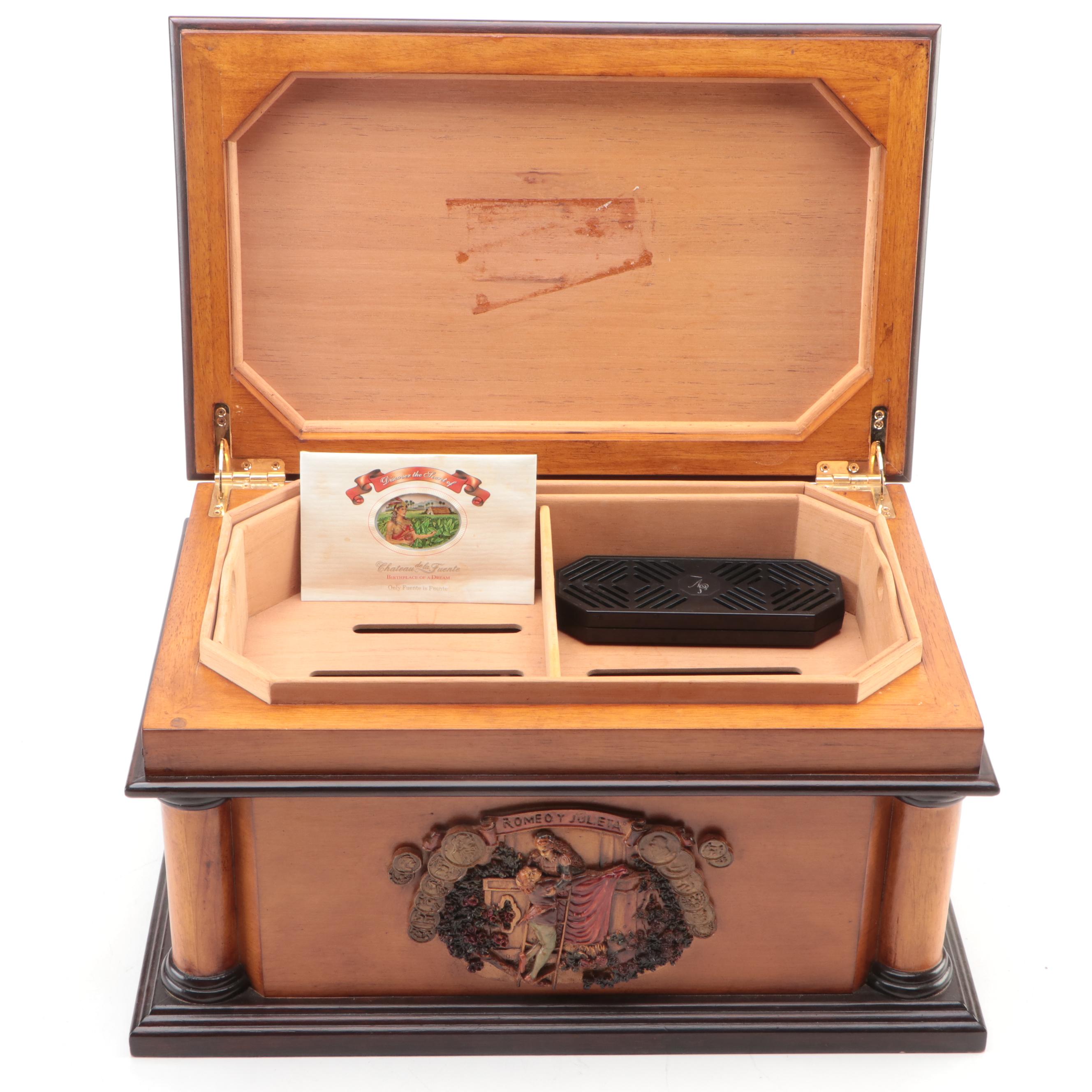 Romeo y Julieta Wood Cigar Humidor Chest