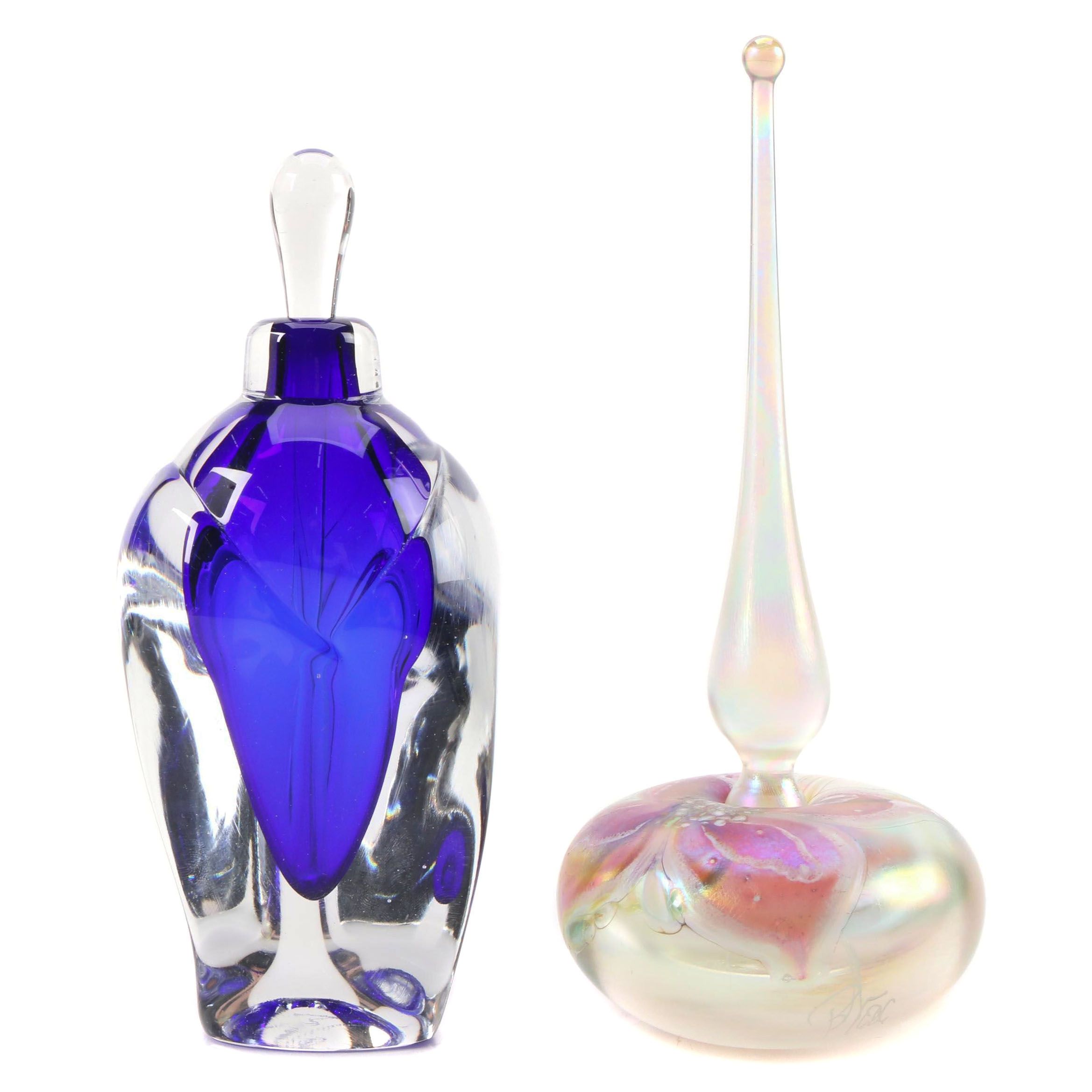 Jonathan Winfisky and Glasshouse Studio Handblown Glass Perfume Bottles