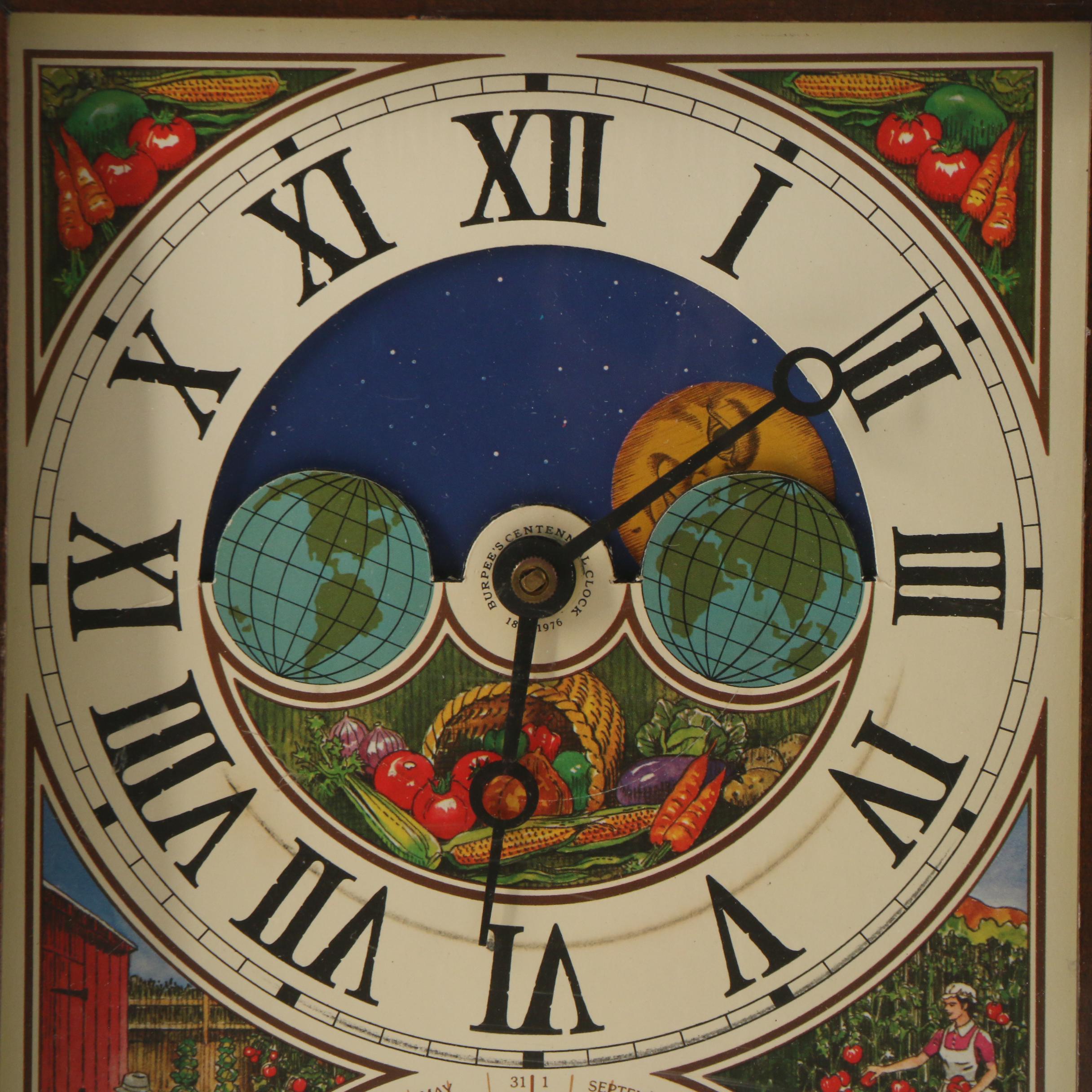 Burpee Seeds Planting Season Wall Clock, 1975