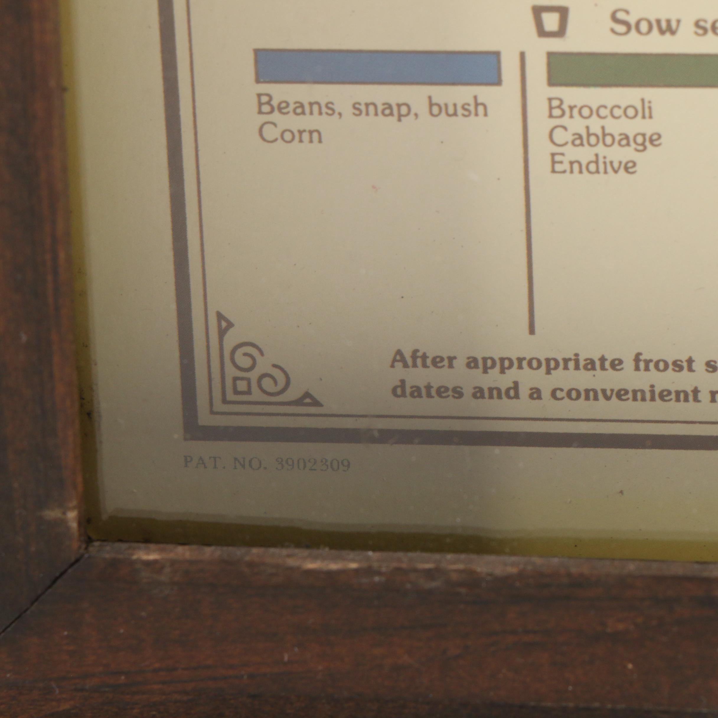 Burpee Seeds Planting Season Wall Clock, 1975