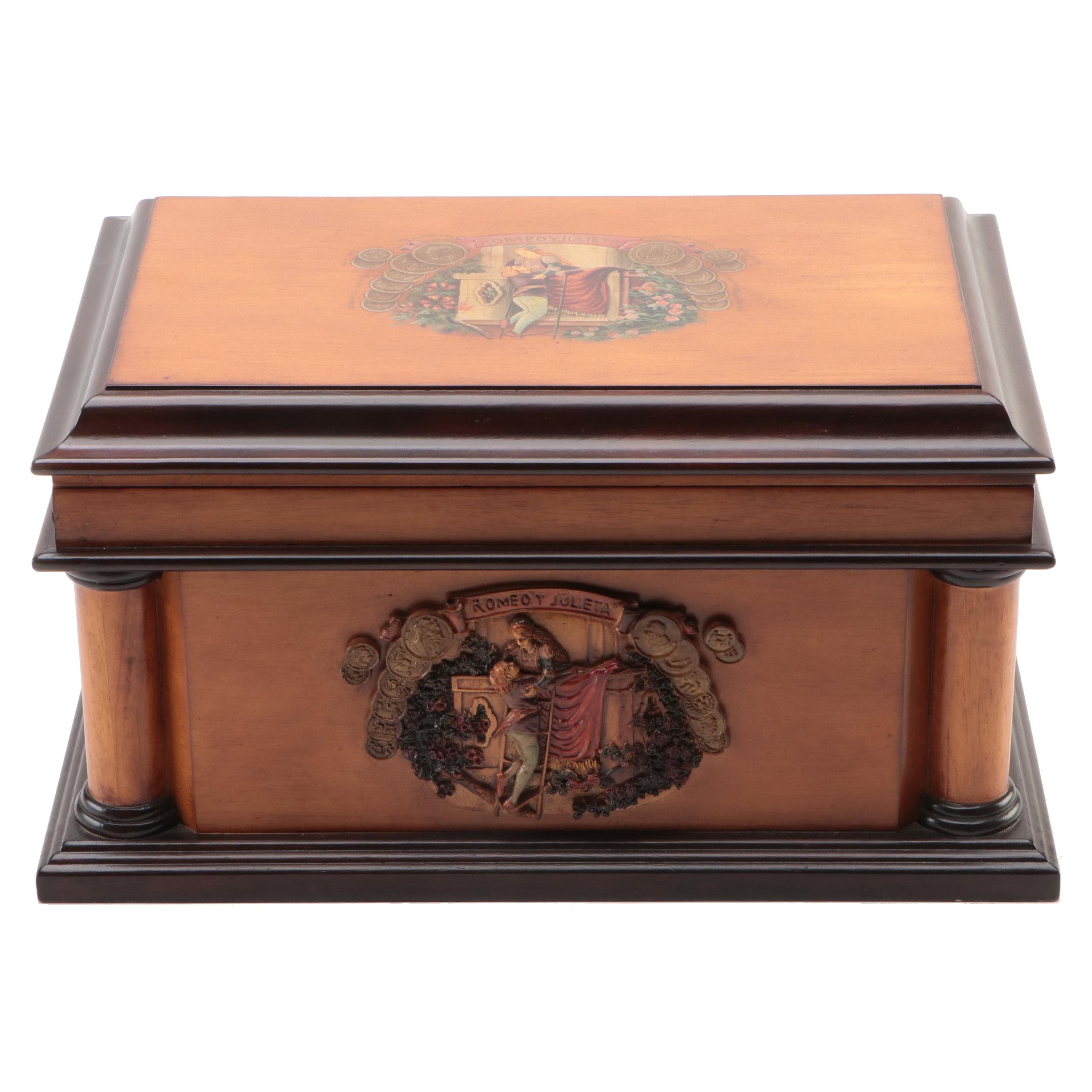 Romeo y Julieta Wood Cigar Humidor Chest