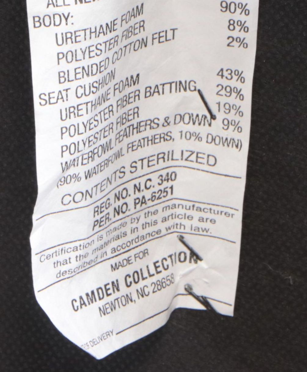 Four-Part Camden Collection for Arhaus Furniture Sectional Sofa Plus Ottoman