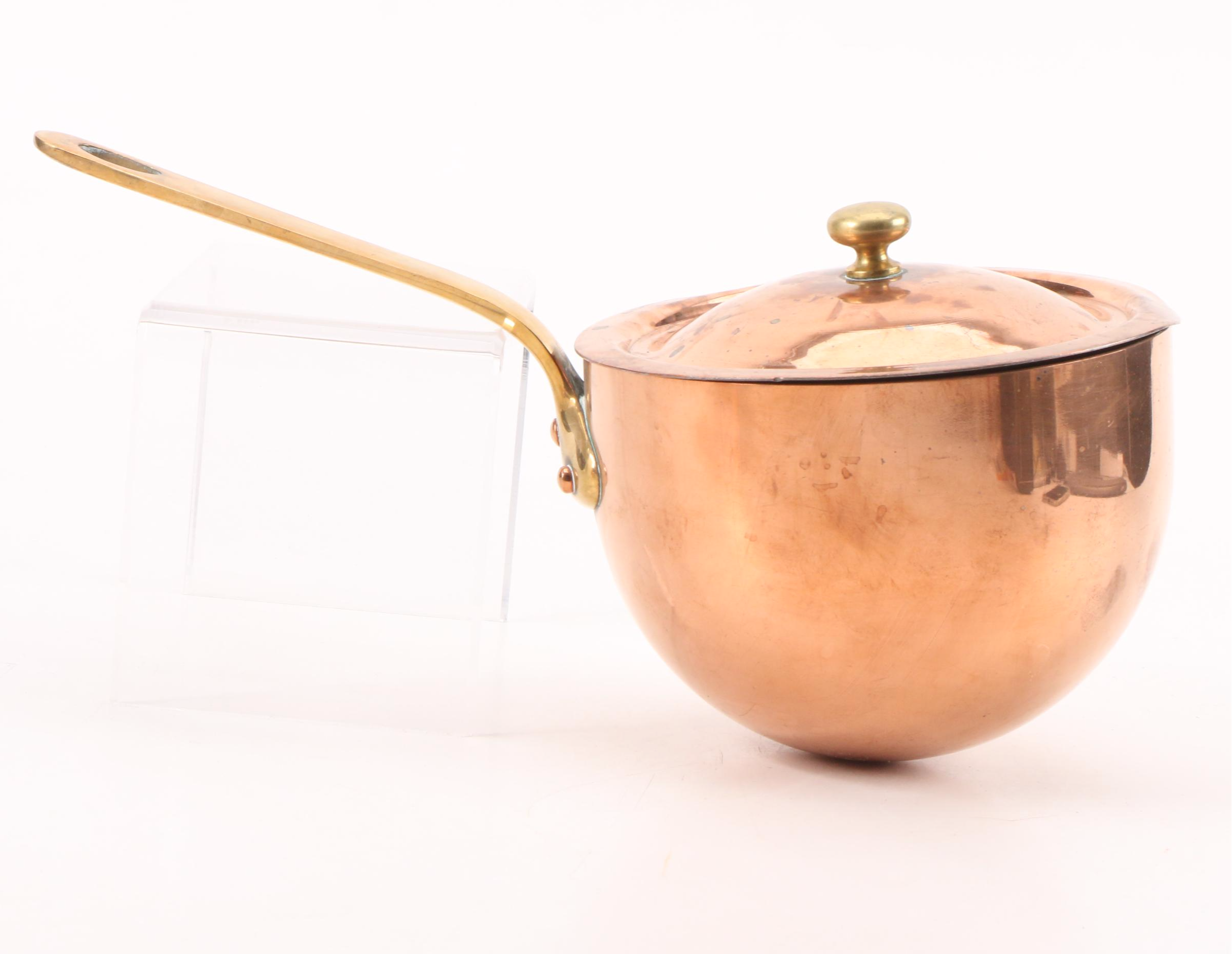 BIA Cordon Bleu and Other Copper Clad Cookware, Late 20th Century