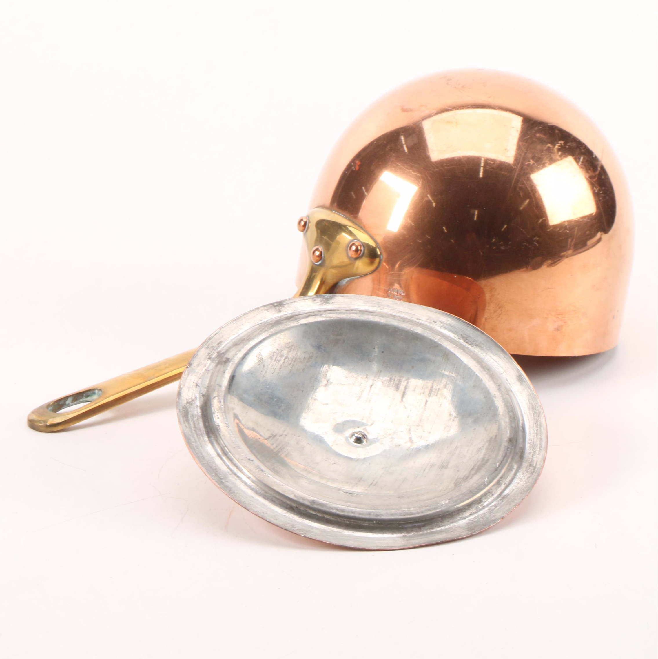 BIA Cordon Bleu and Other Copper Clad Cookware, Late 20th Century