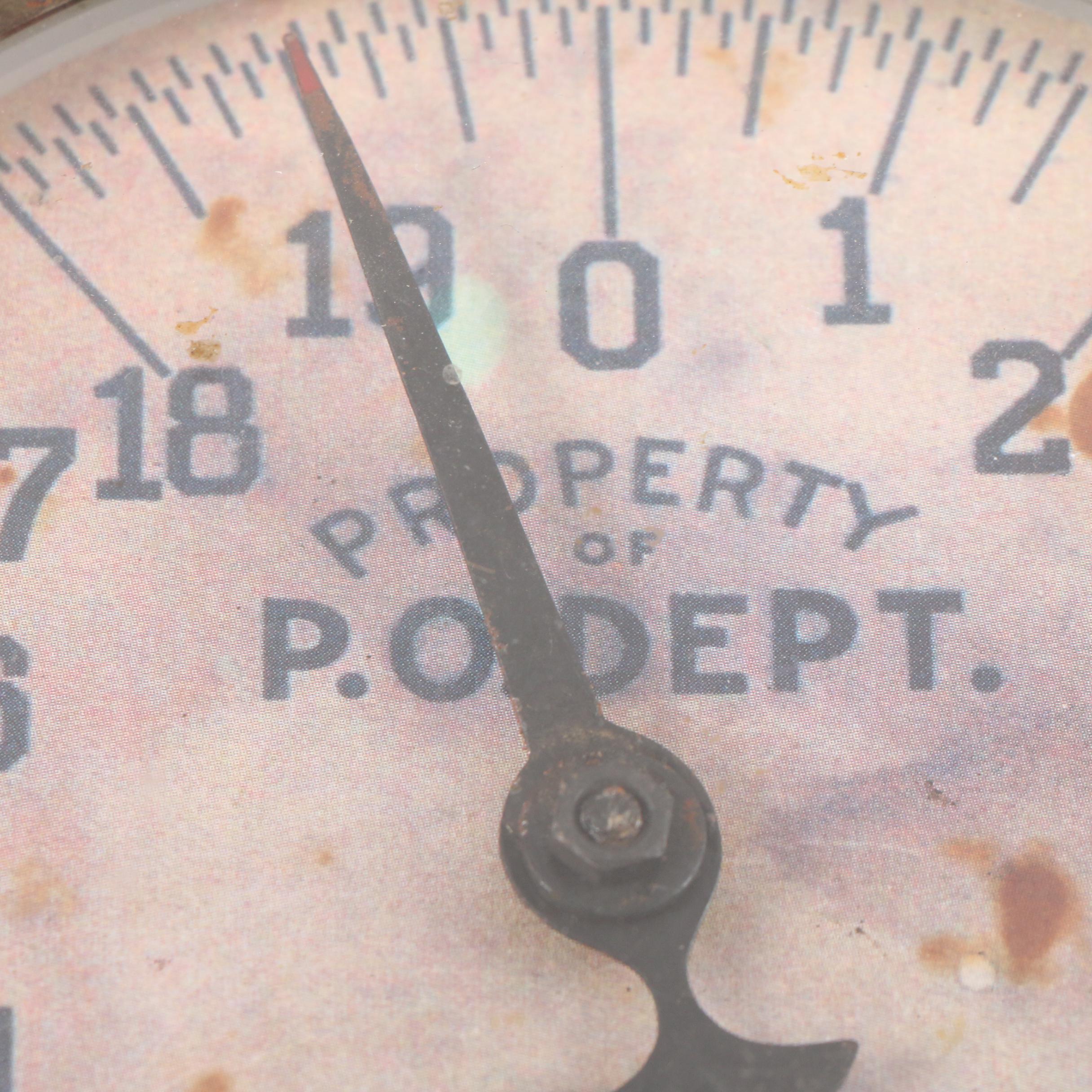 Triner Scale Mfg. Co. 20lb Hanging Post Office Scale, Early 20th Century