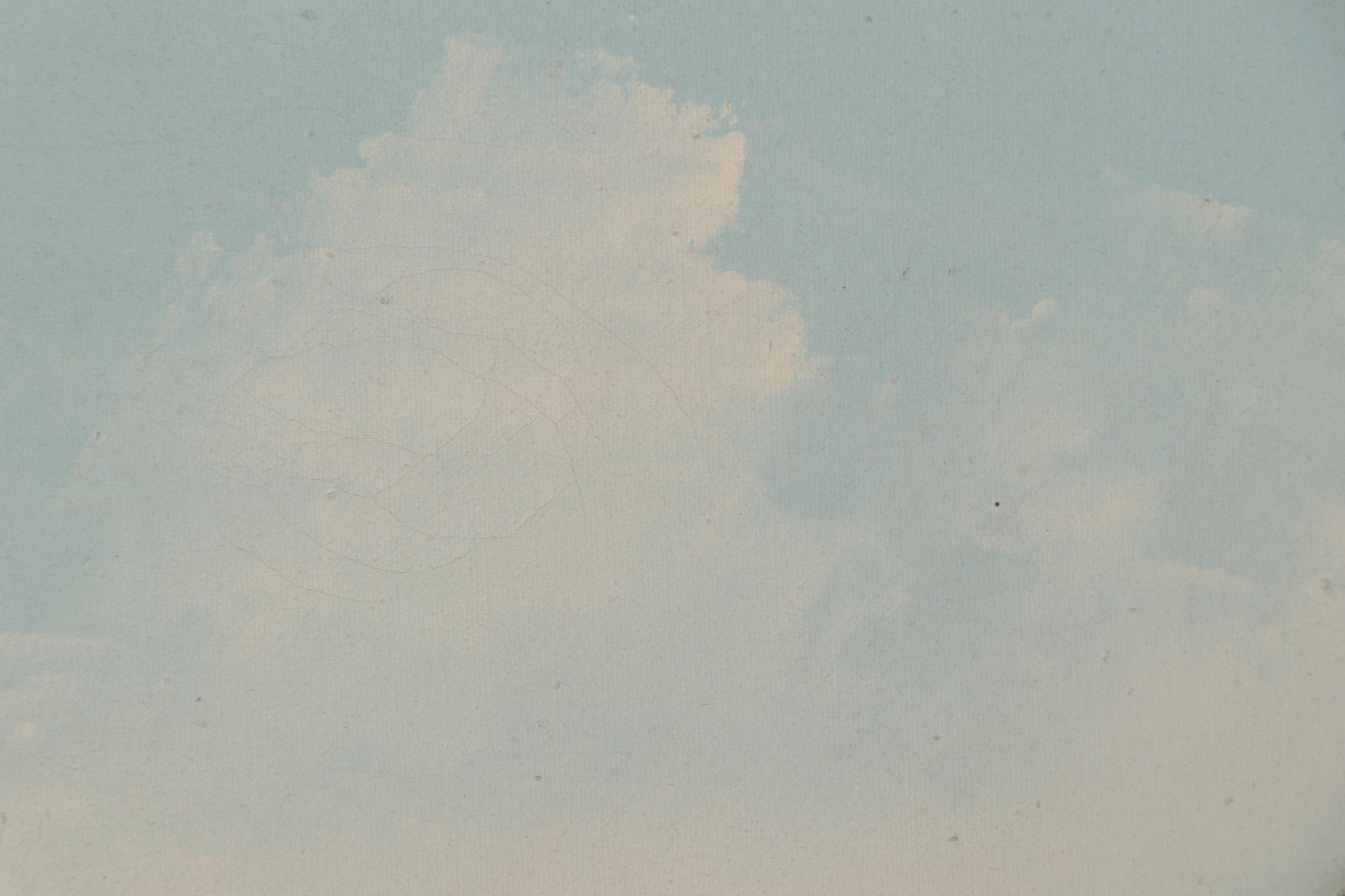 C. Kigotho African Village Scene Oil Painting