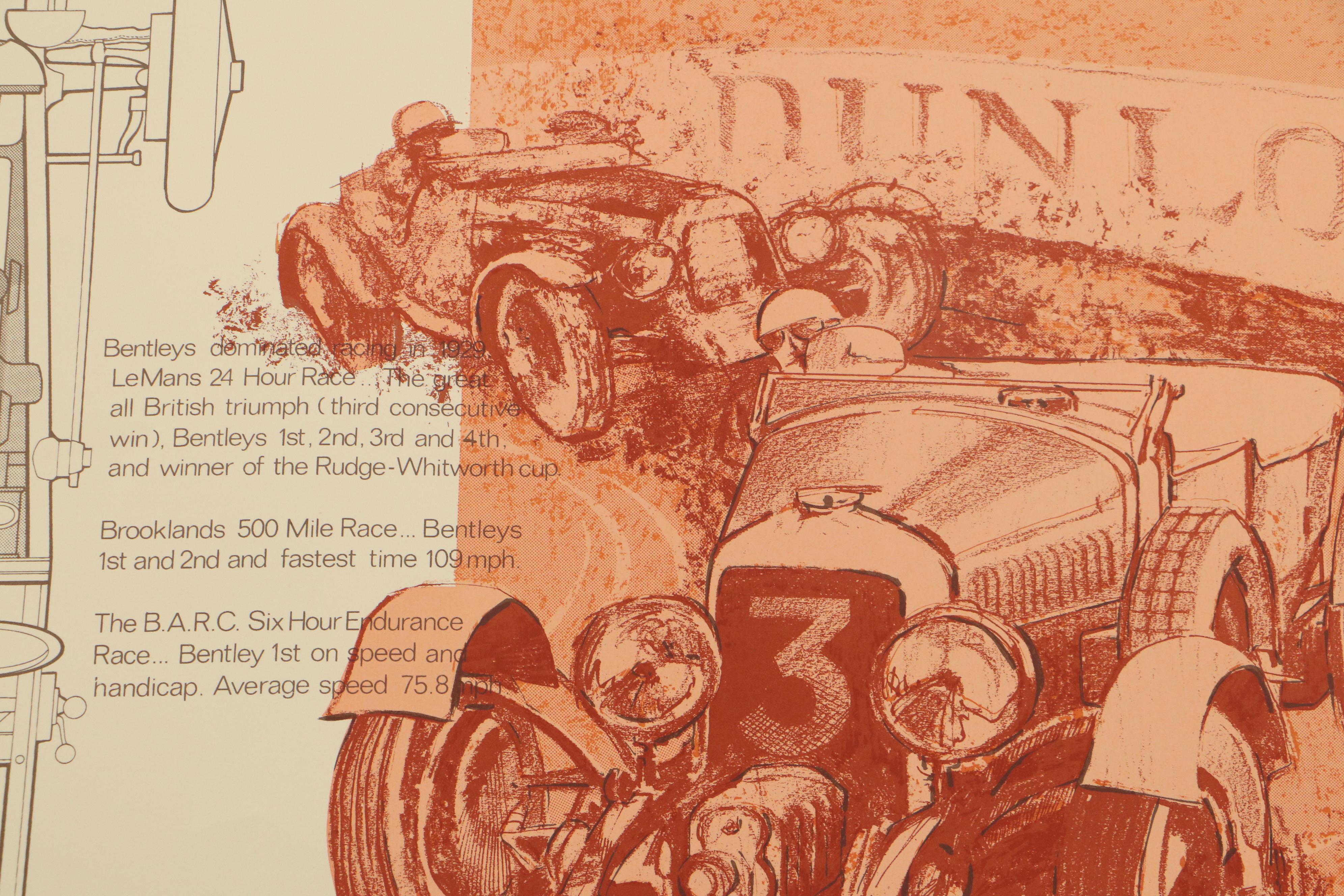 Jim Roslof Serigraphs "Bentley," Late 20th Century