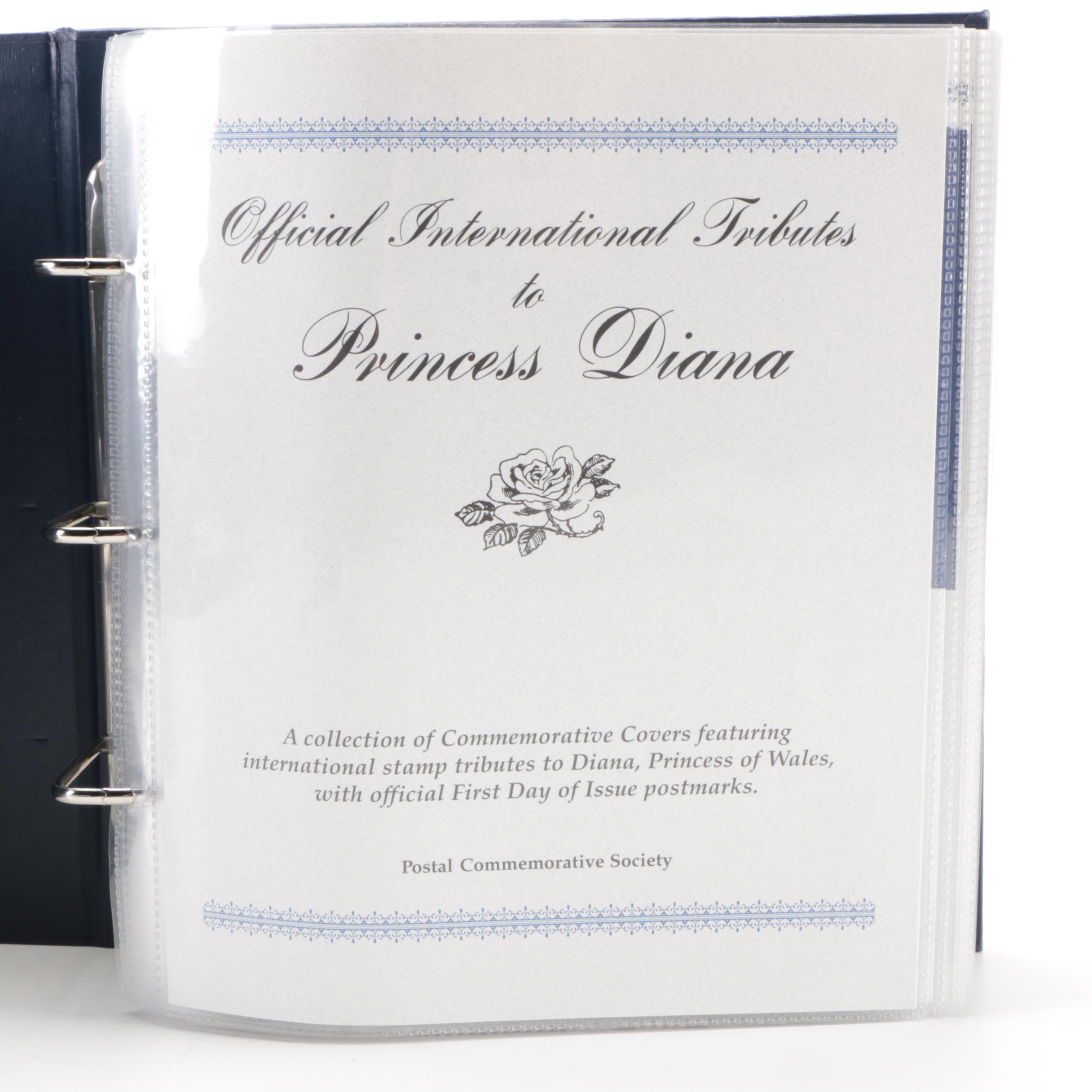 Princess Diana First Day of Issue Postal Covers International Stamp Tributes