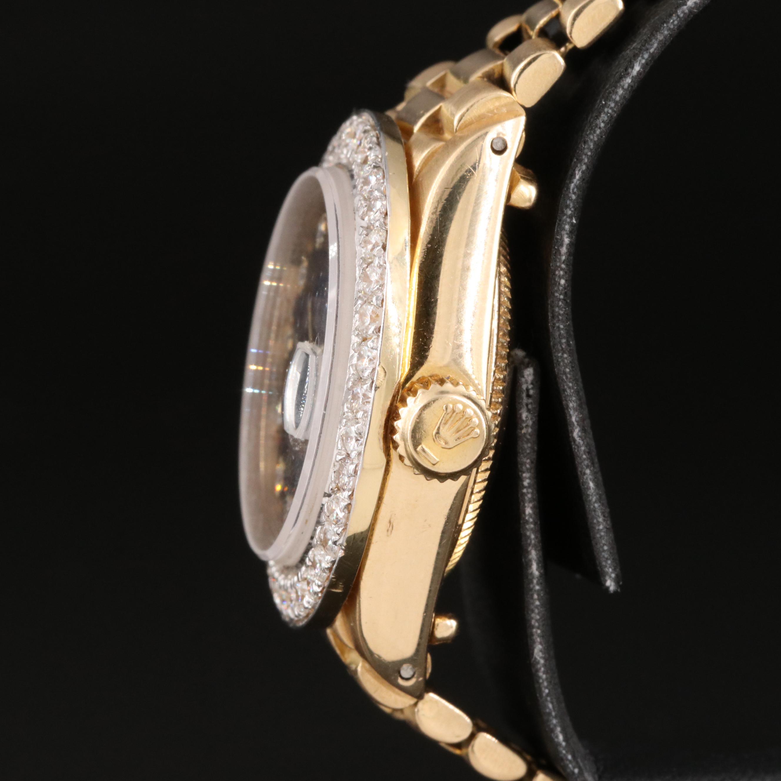 1978 Rolex Datejust Blue Diamond Dial Watch