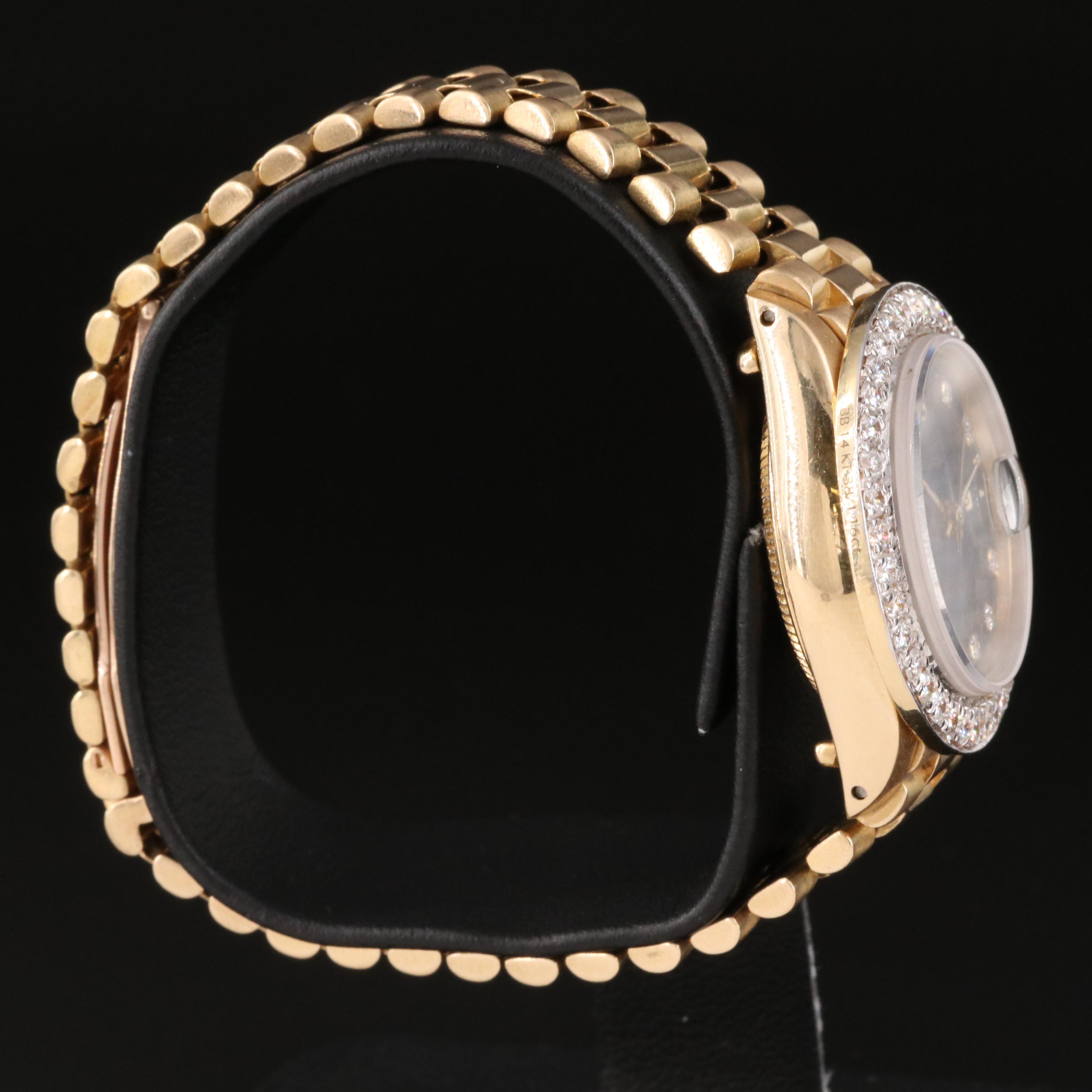 1978 Rolex Datejust Blue Diamond Dial Watch