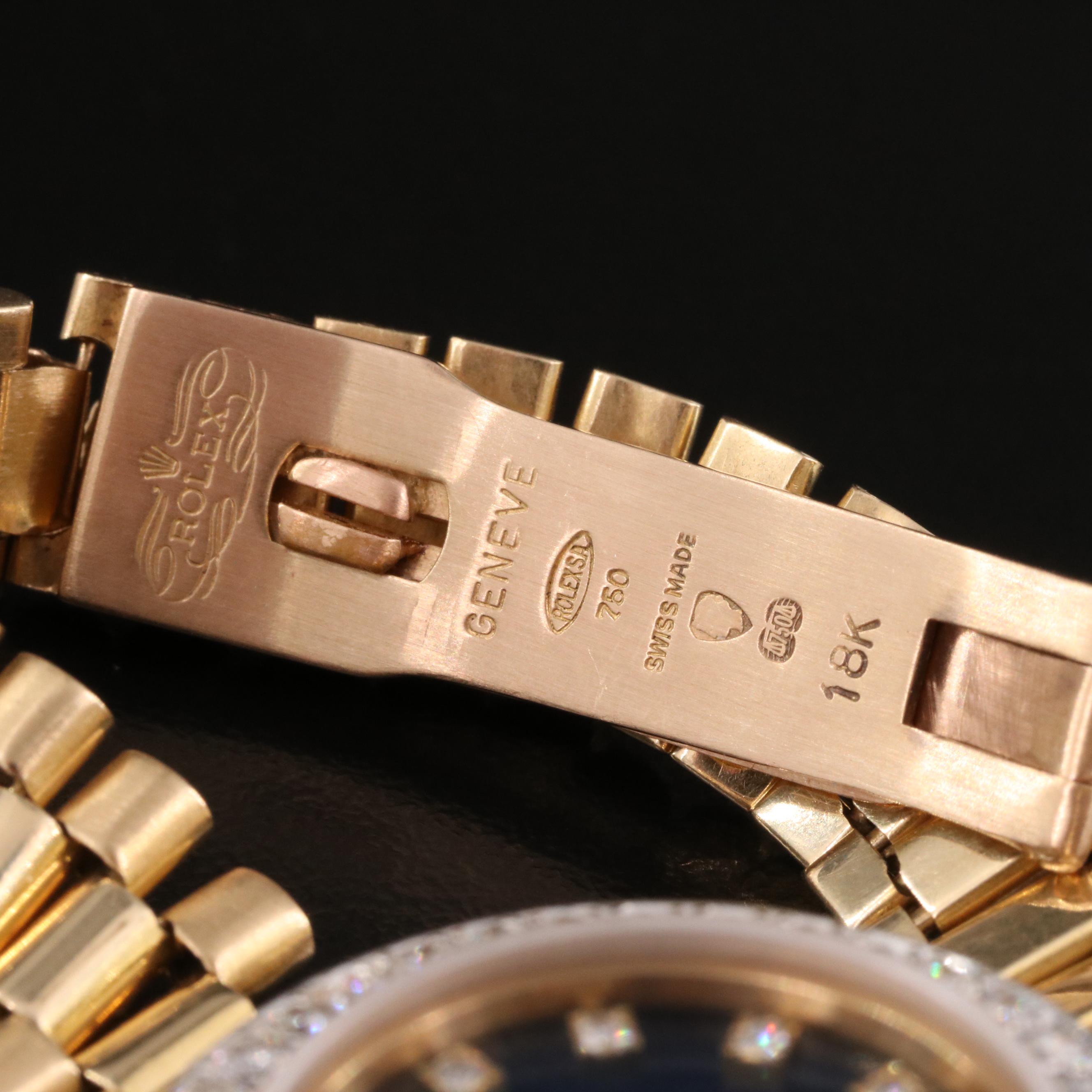 1978 Rolex Datejust Blue Diamond Dial Watch