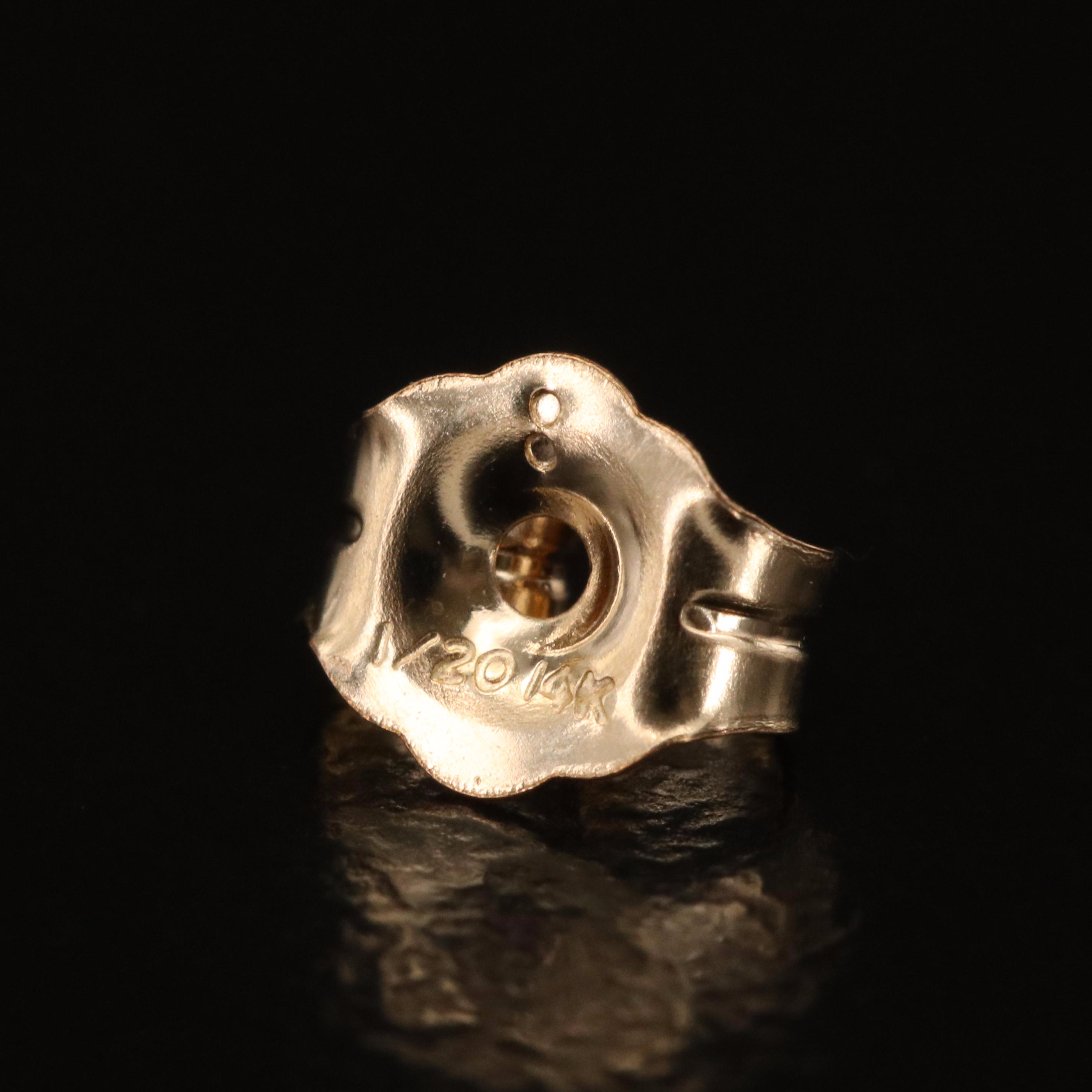 14K Wedgwood Ceramic Daisy Earrings