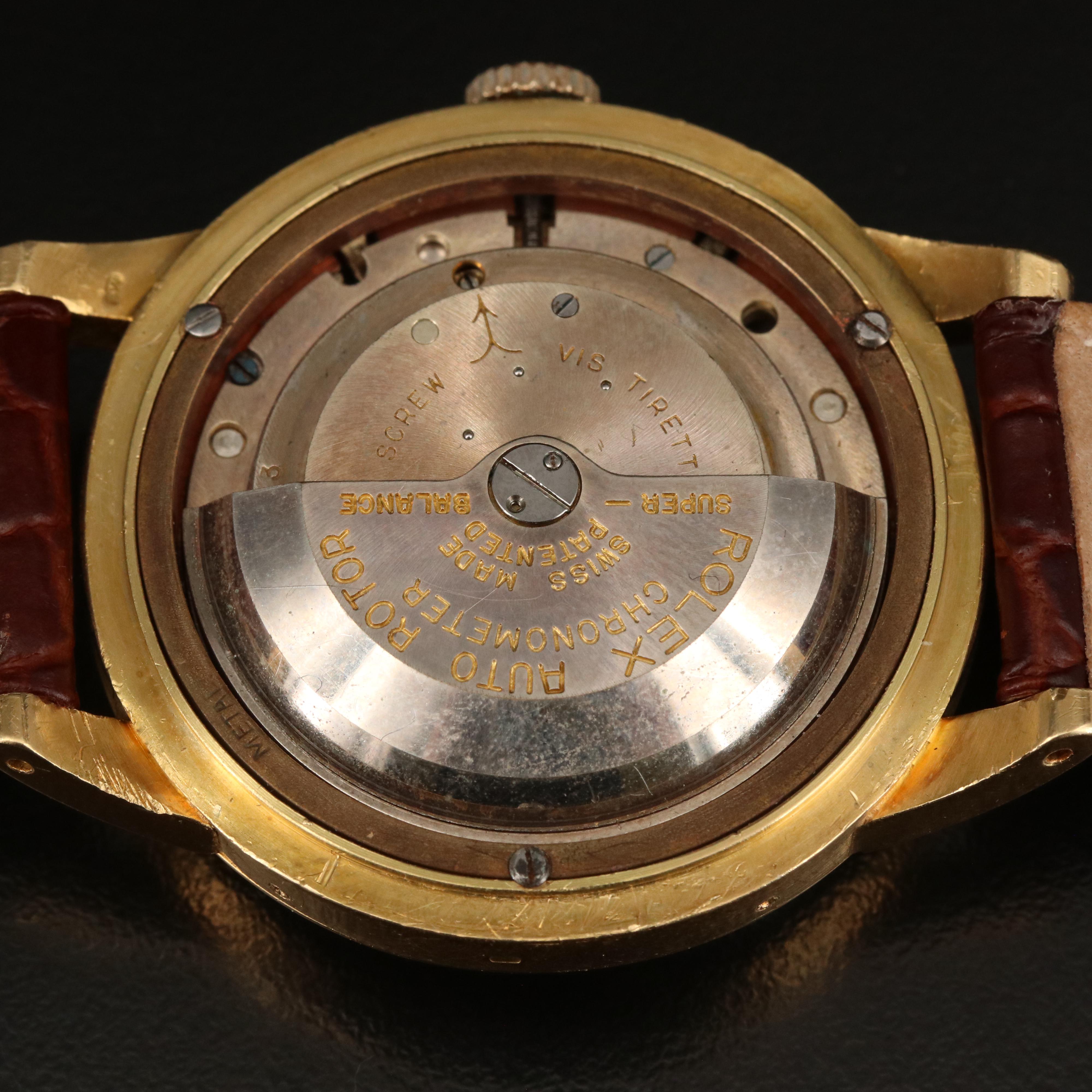 18K Rolex "Padellone" Triple Date Moon Phase Automatic Watch