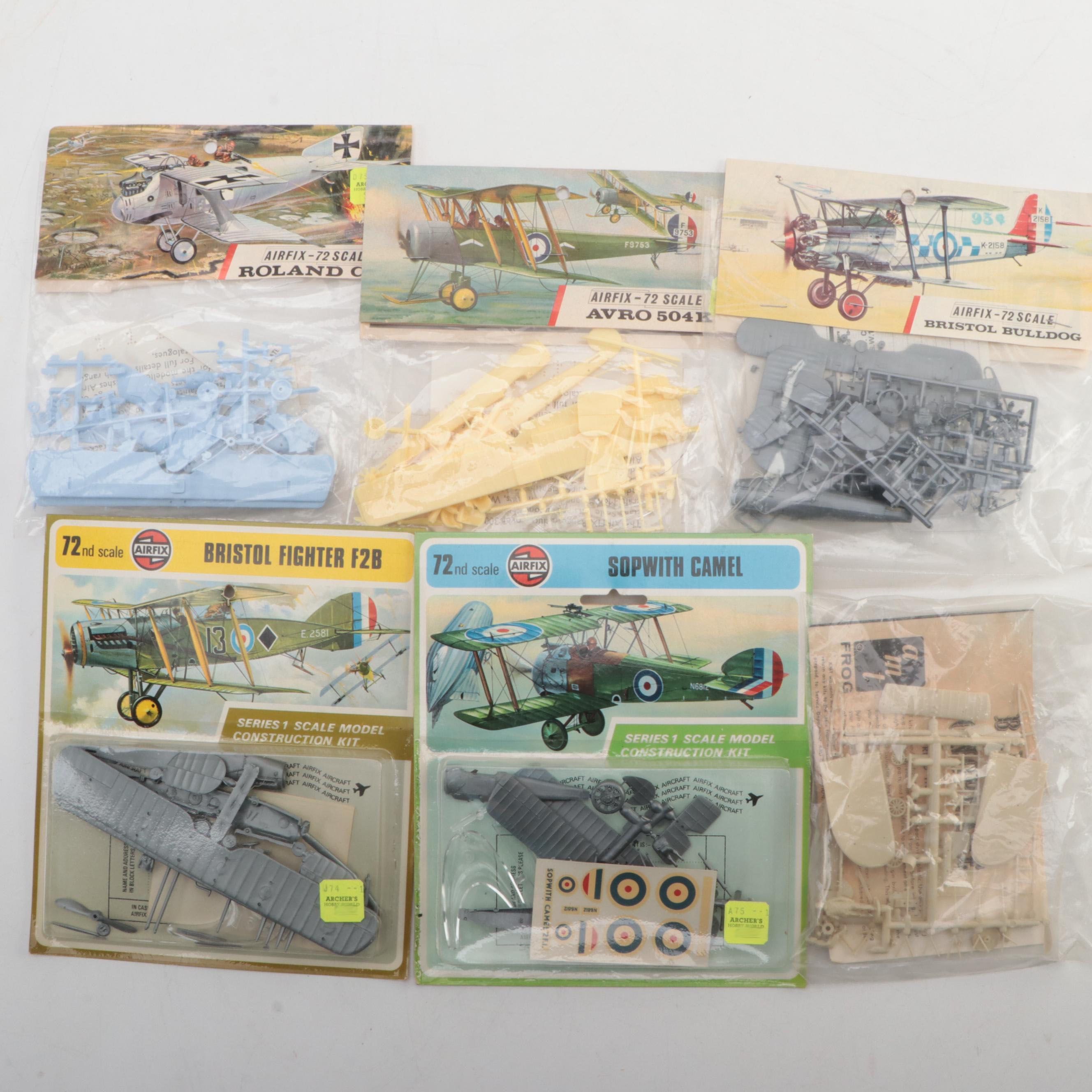 Model Planes with Avro 504K, Morane-Saulnier N, and Fokker D-V11