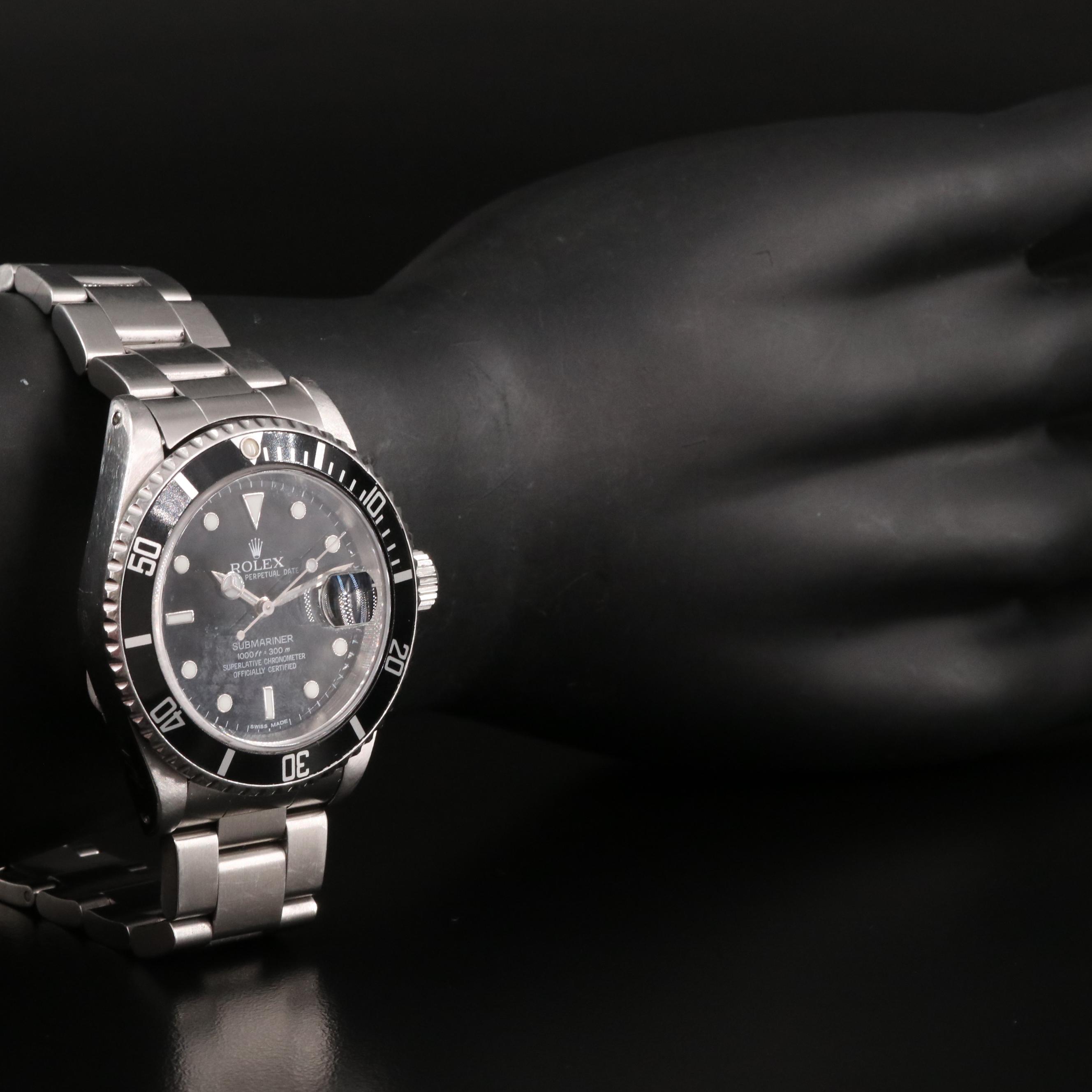 1995 Rolex Submariner Date Automatic Watch