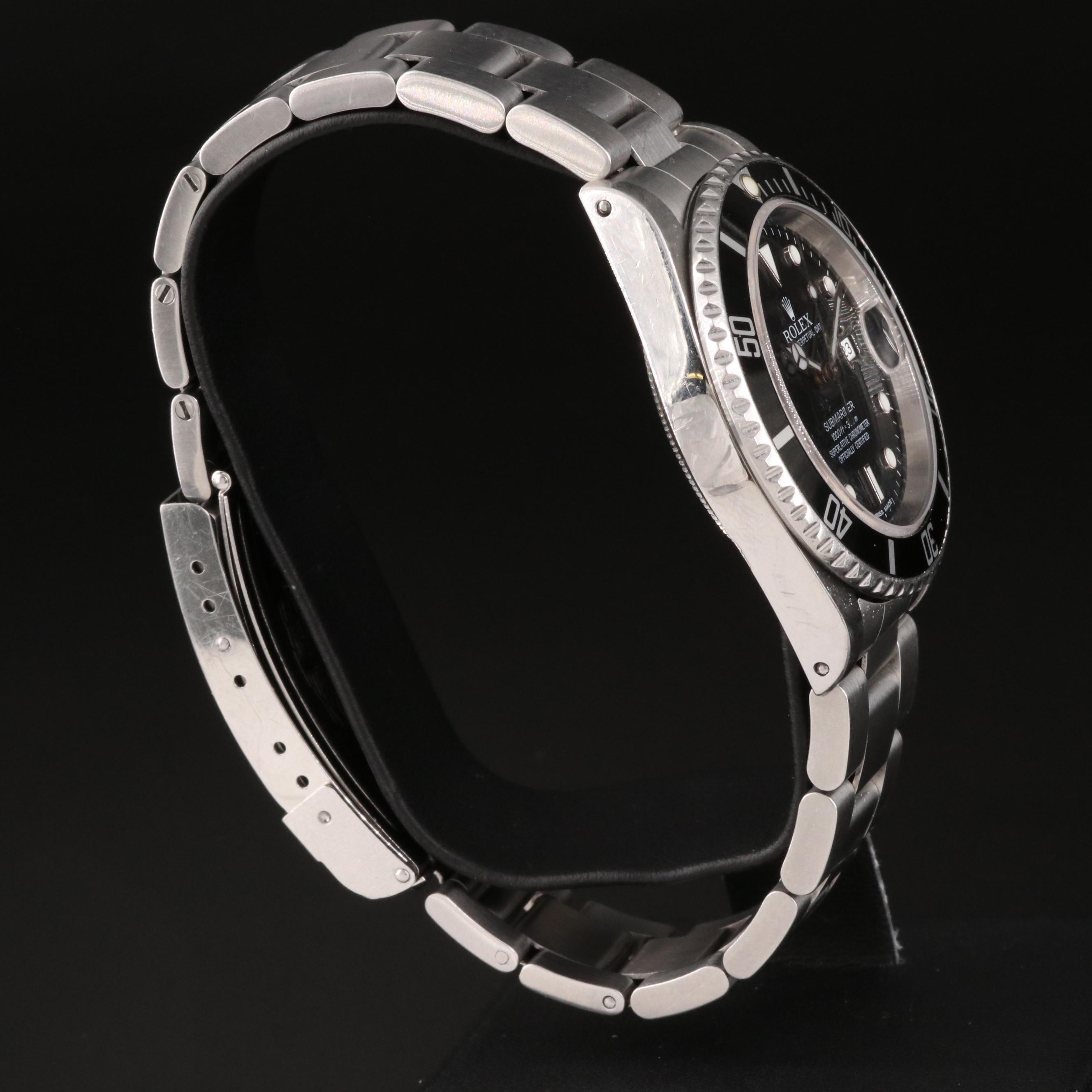 1995 Rolex Submariner Date Automatic Watch