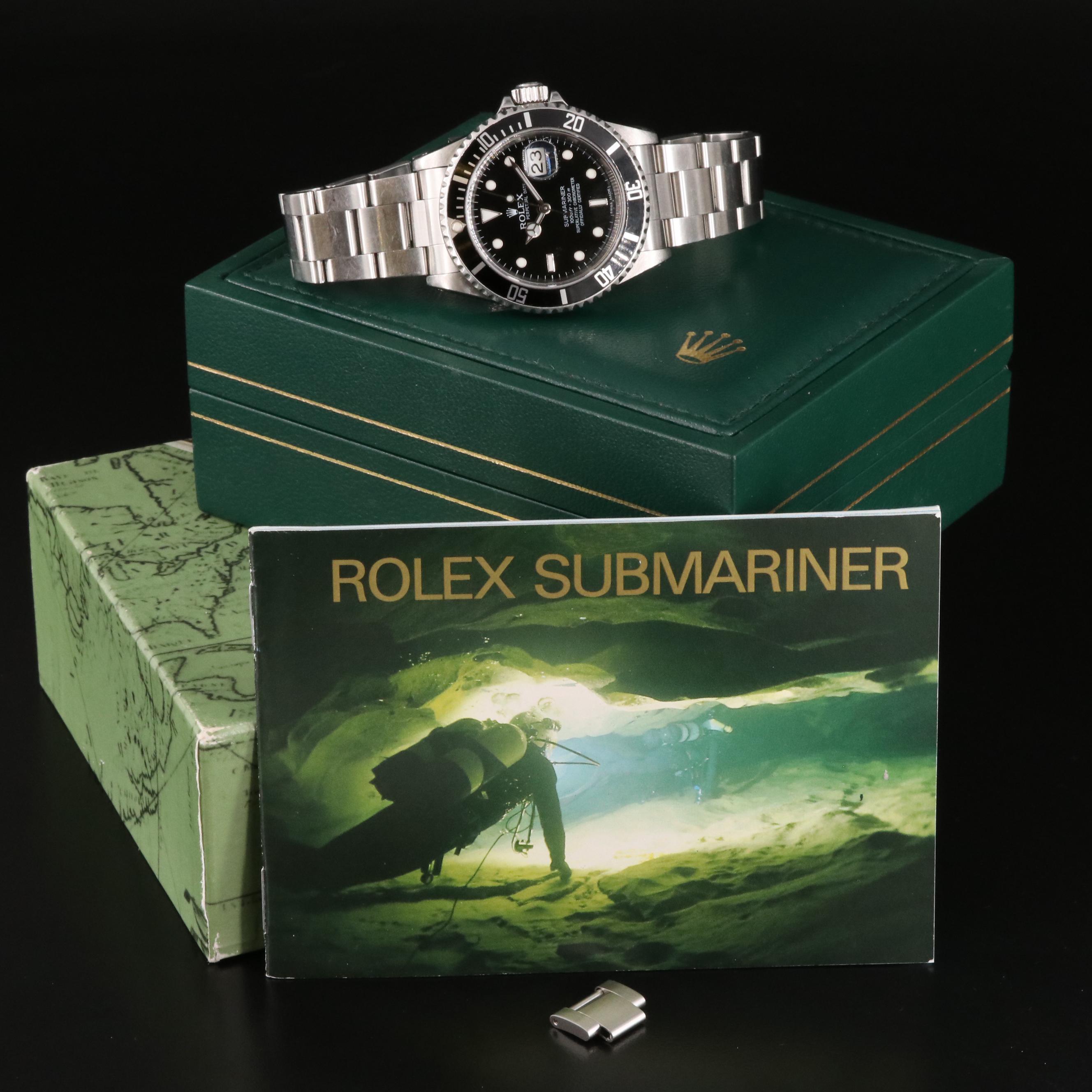 1995 Rolex Submariner Date Automatic Watch