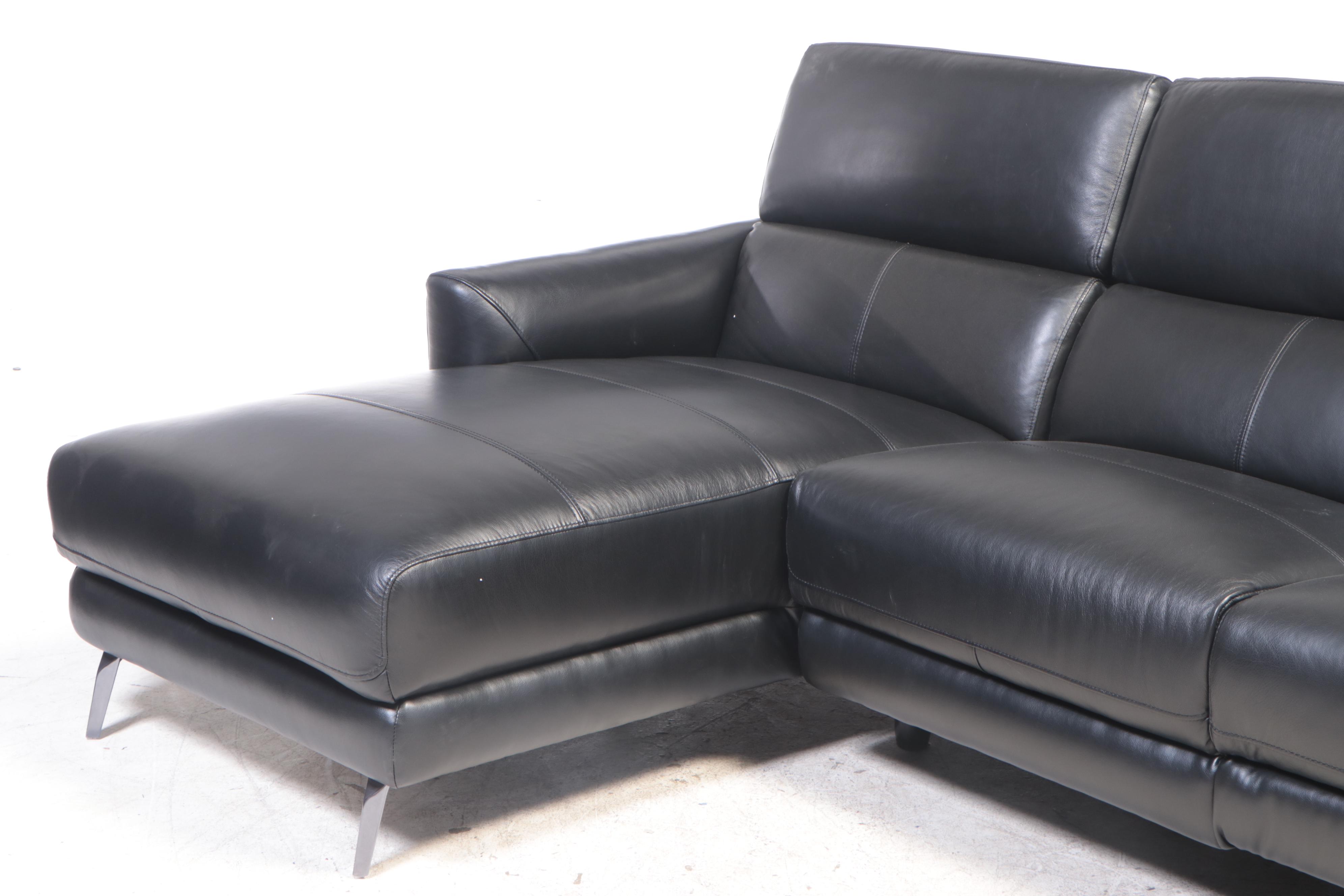 Gilman Creek Leather Power Reclining Two-Piece Sectional Sofa
