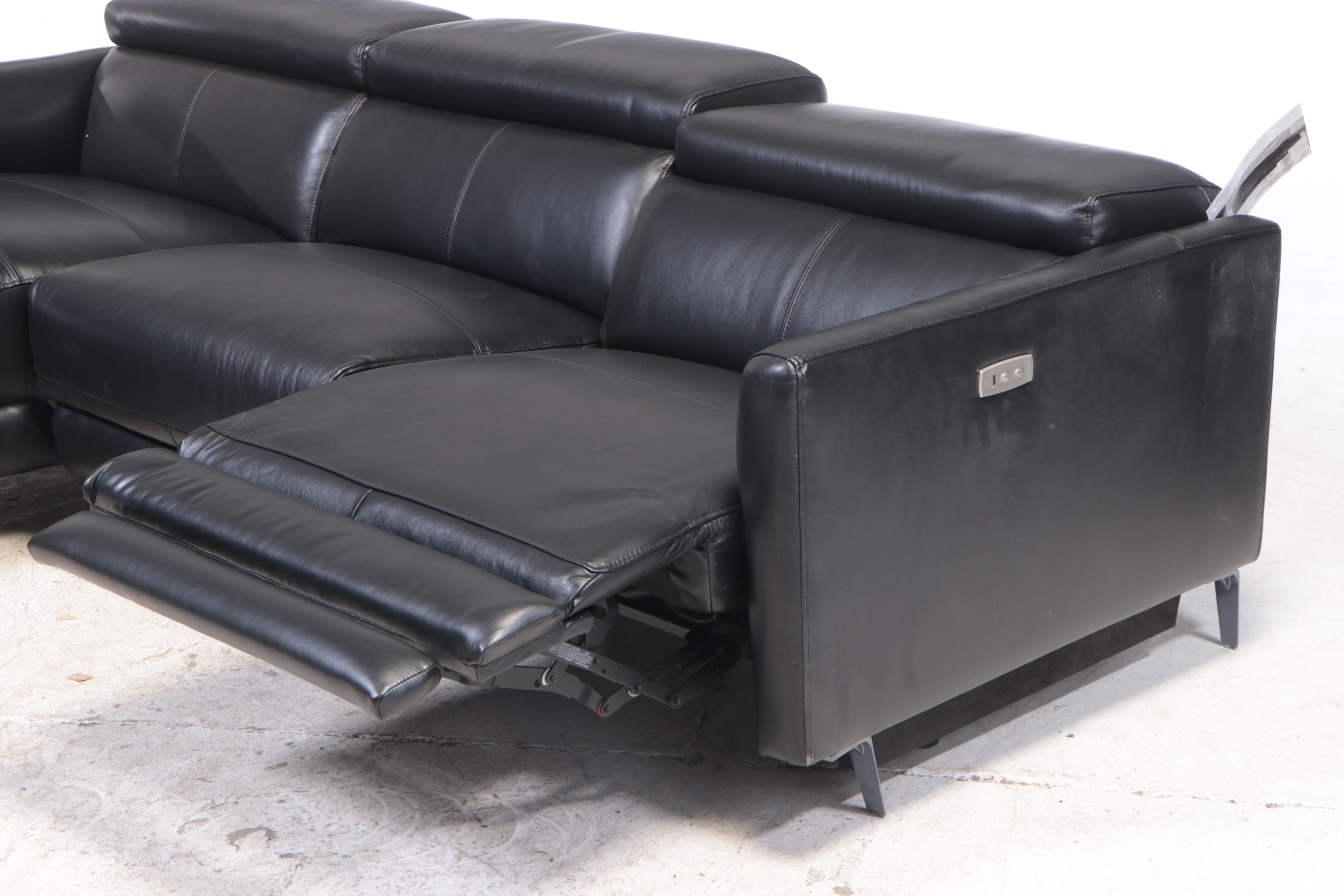 Gilman Creek Leather Power Reclining Two-Piece Sectional Sofa