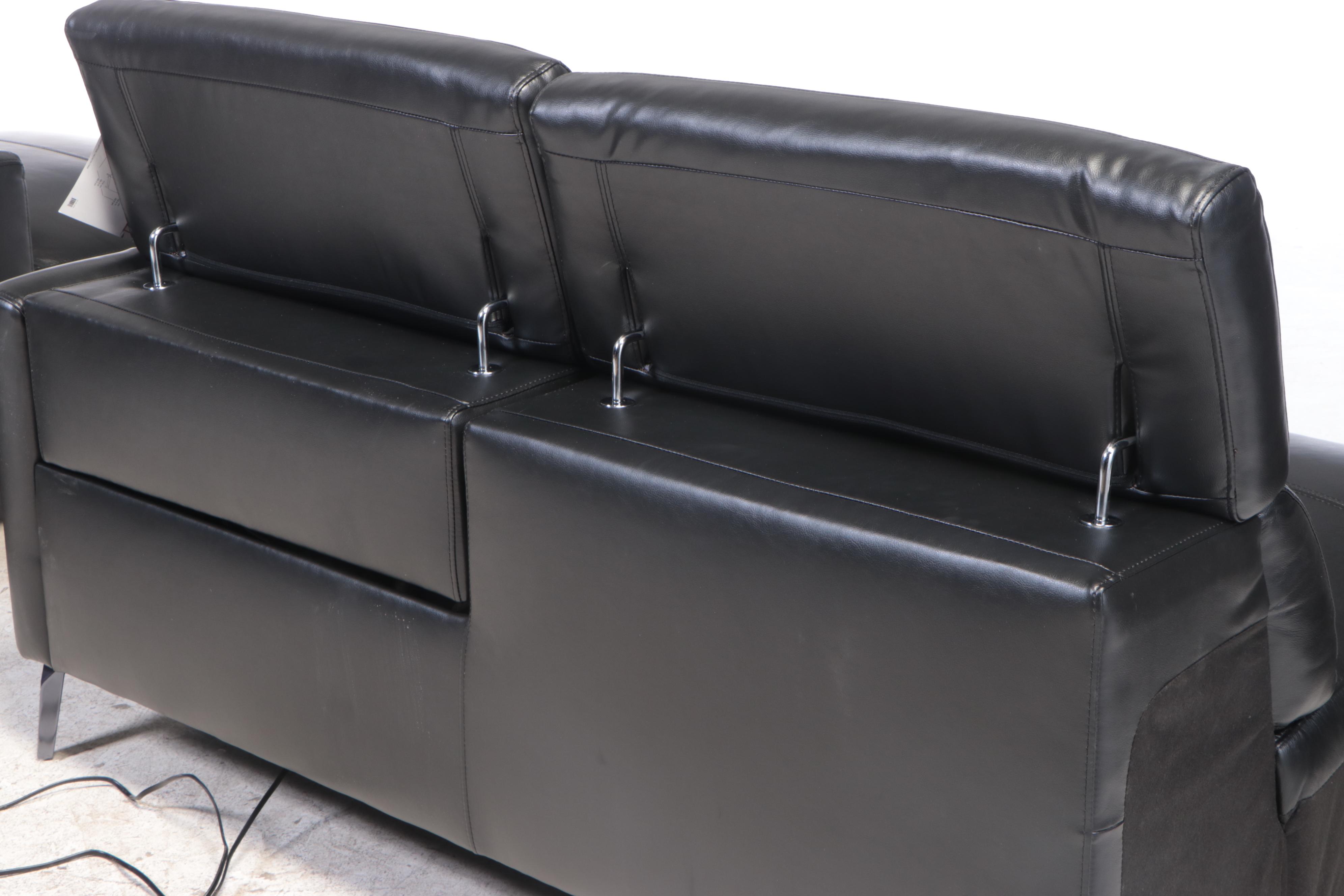 Gilman Creek Leather Power Reclining Two-Piece Sectional Sofa