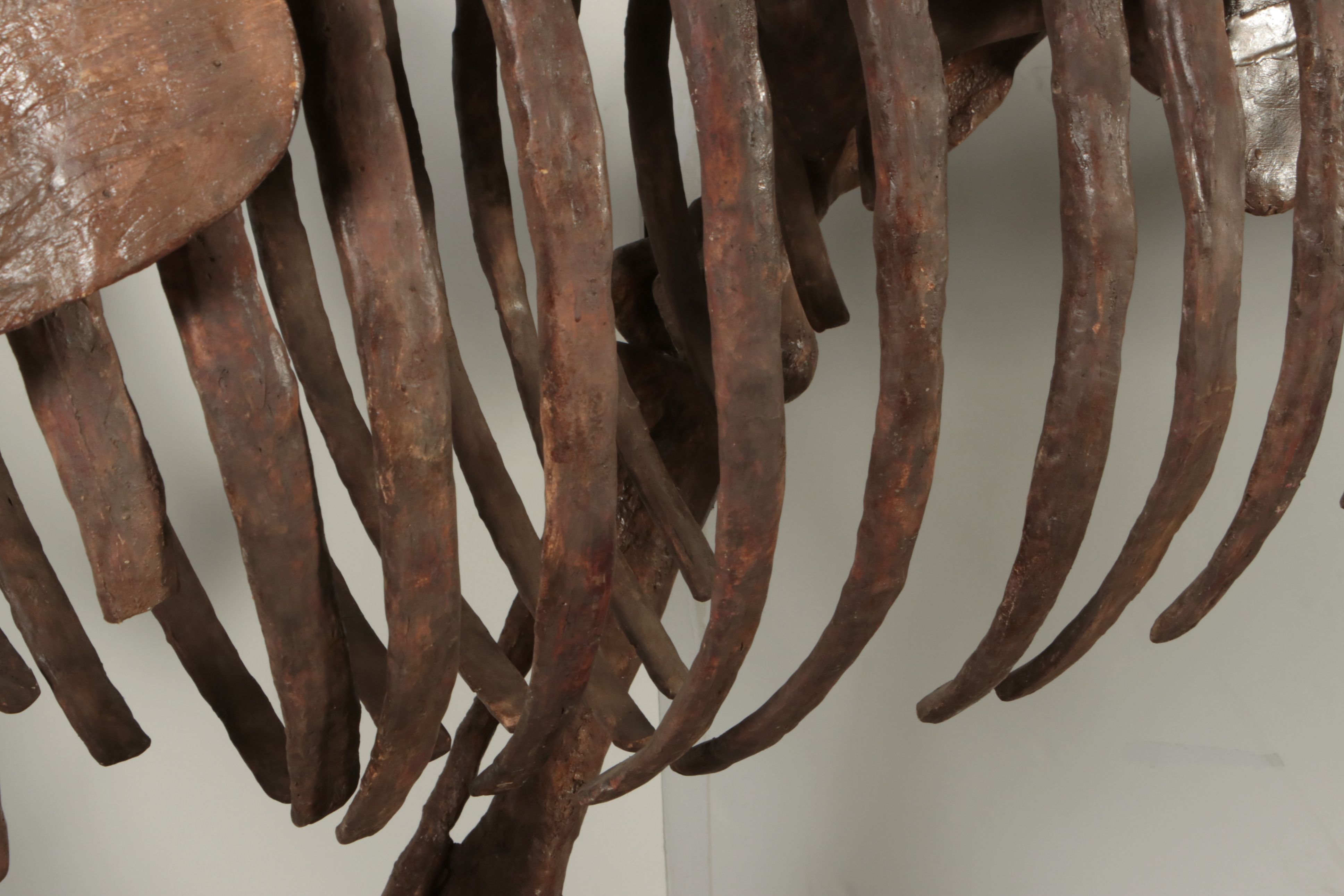 Full-Scale Cast Hadrosaur Dinosaur Skeleton Model