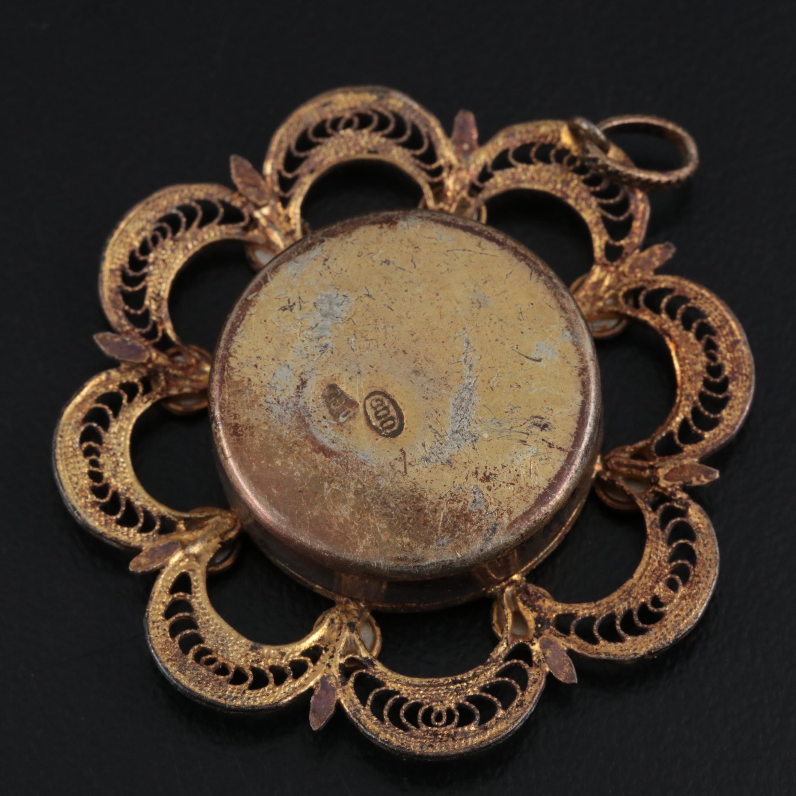 Catholic Reliquary Holding Relic of St. Joseph