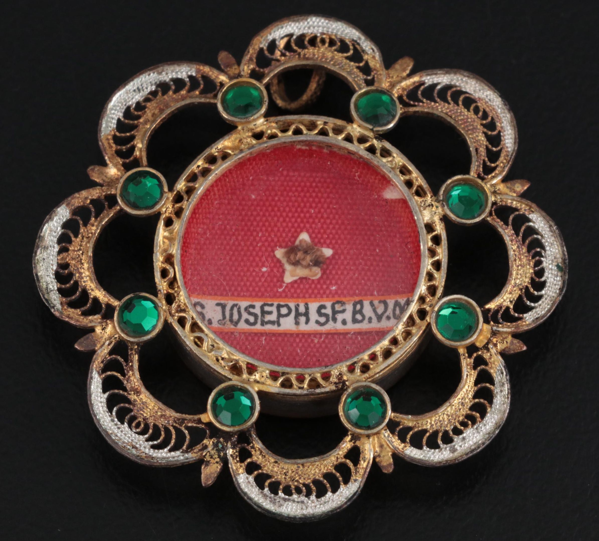 Catholic Reliquary Holding Relic of St. Joseph