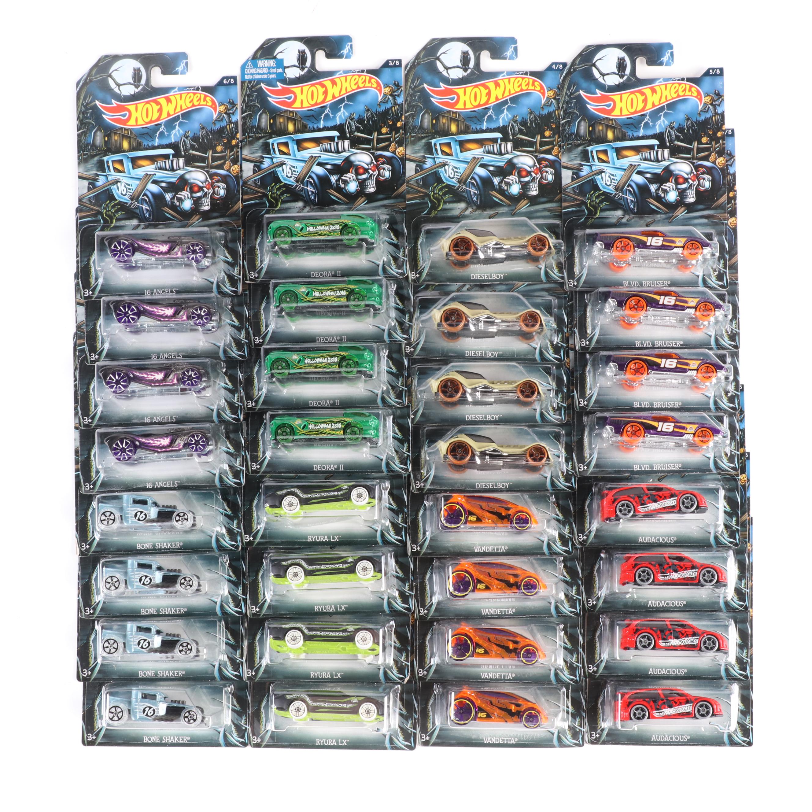 Mattel Hot Wheels Cars in Packages Including Bone Shaker, Dieselboy and More