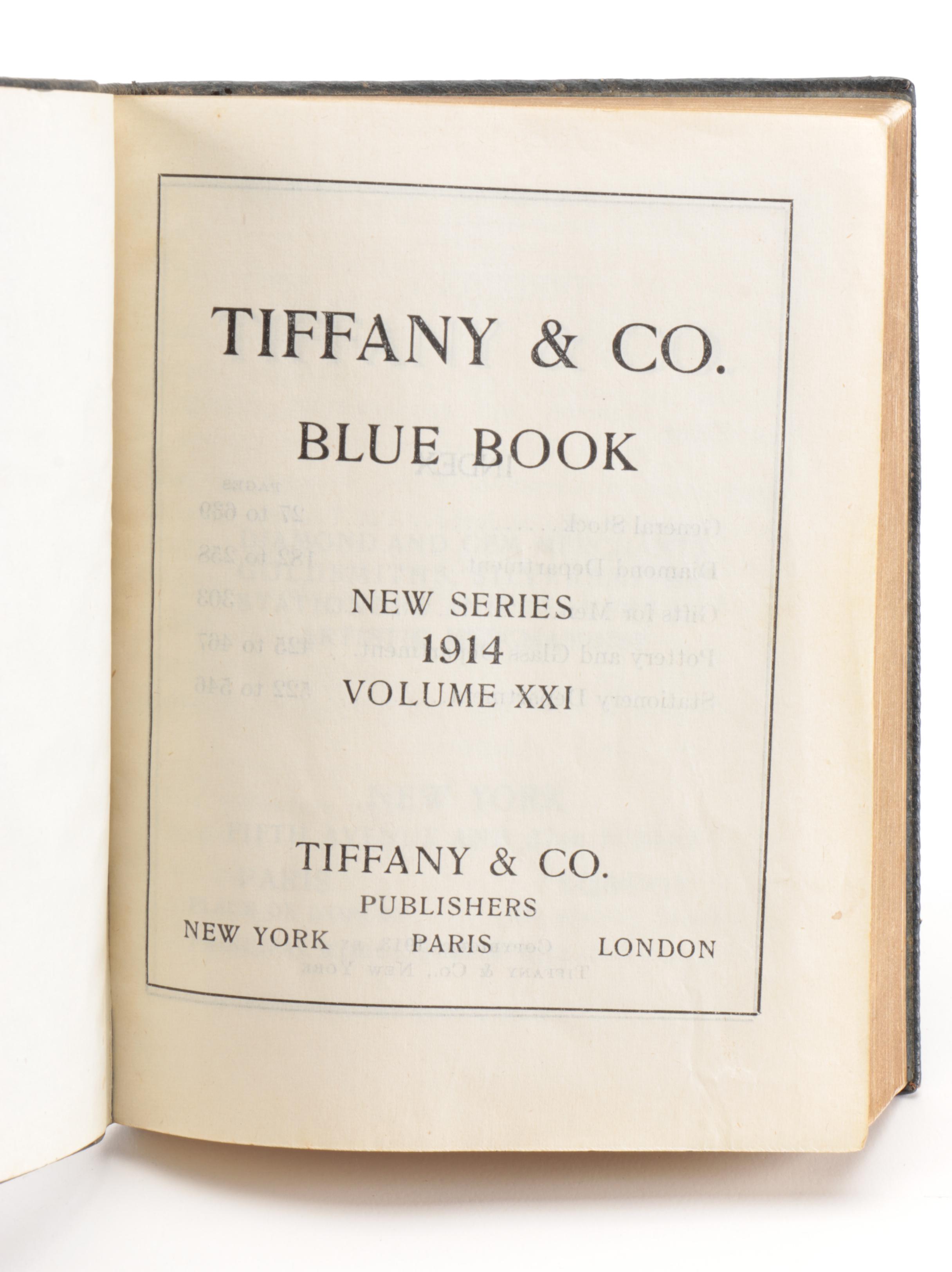 Tiffany & Co. Annual Blue Book Volume XXI, 1914