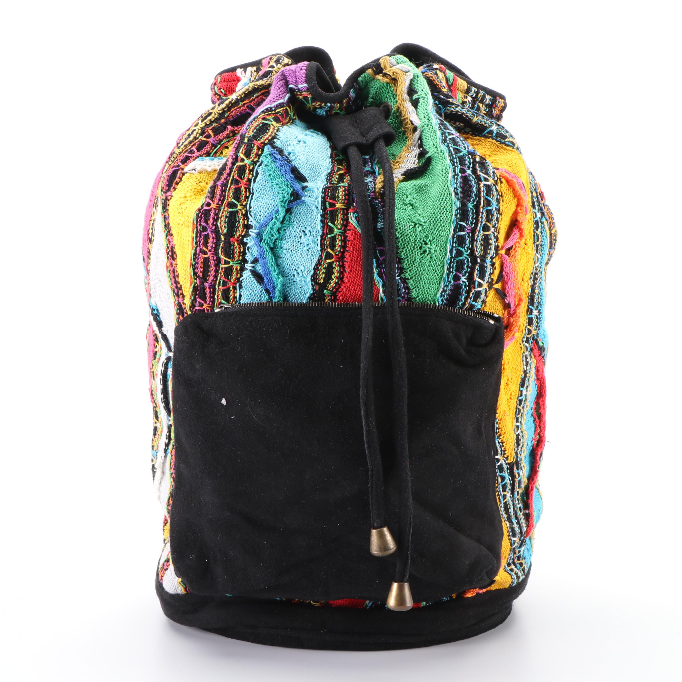 Coogi Australia Bucket Bag and Duriff Beanie in Embroidered Blend