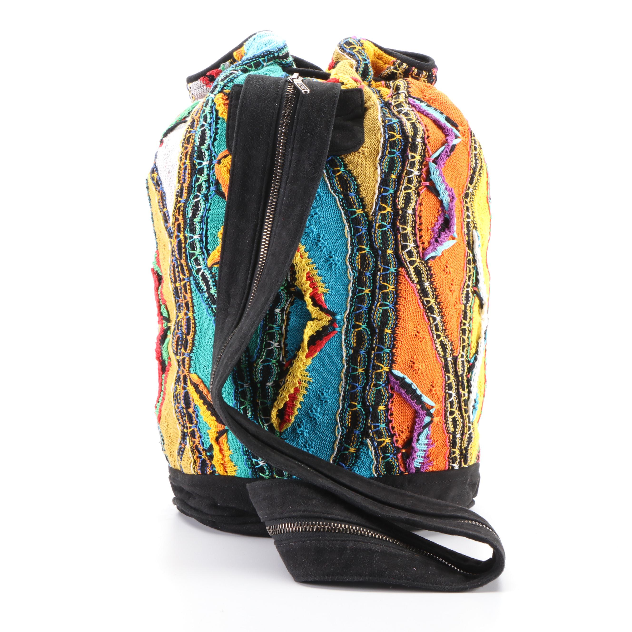 Coogi Australia Bucket Bag and Duriff Beanie in Embroidered Blend