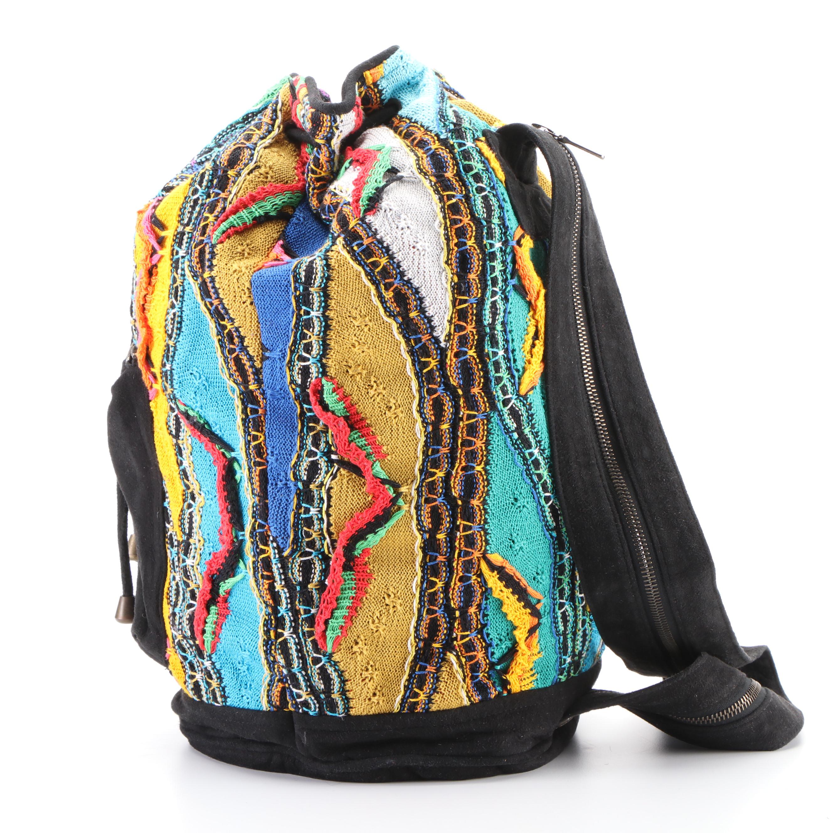 Coogi Australia Bucket Bag and Duriff Beanie in Embroidered Blend