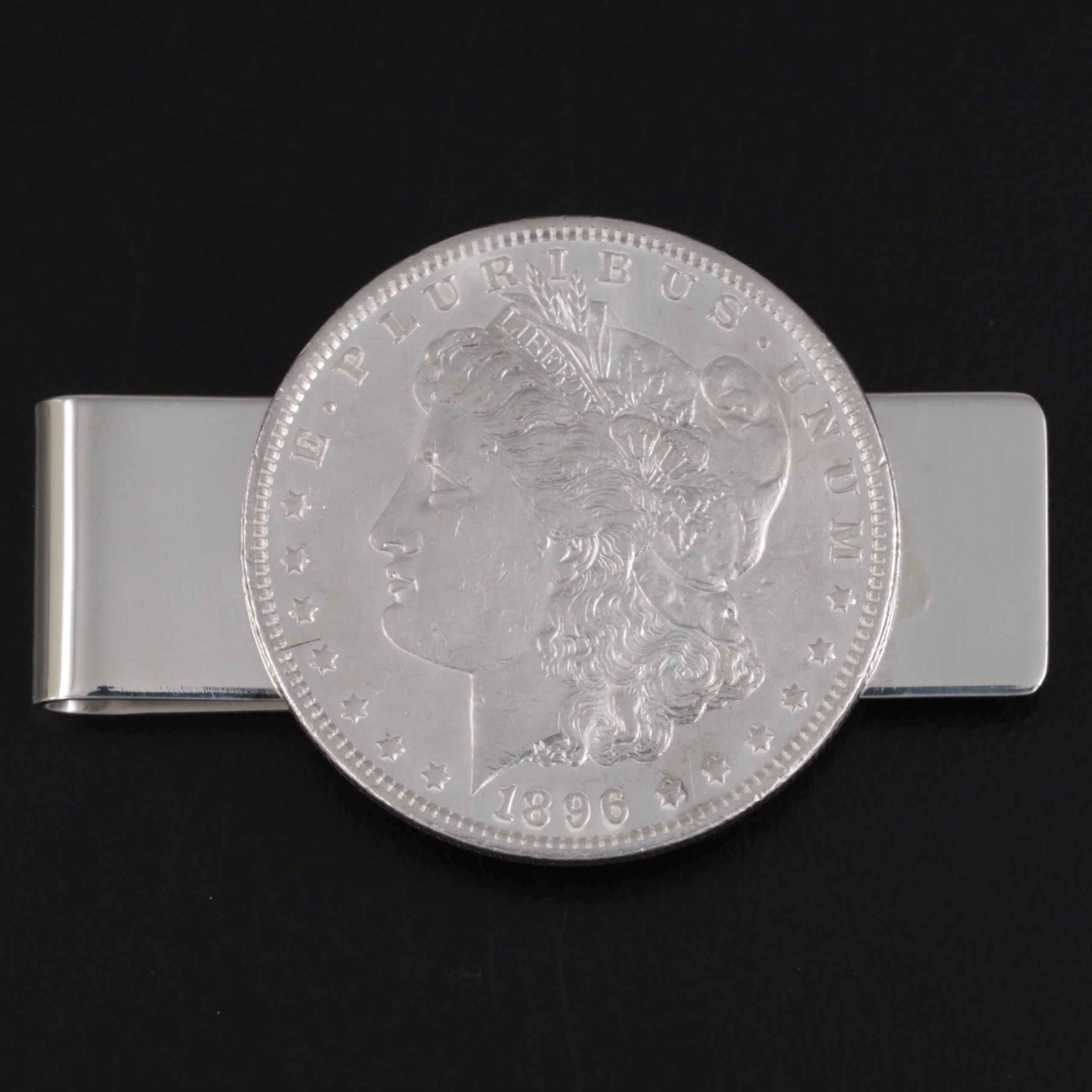 Tiffany & Co. Morgan Silver Dollar and Sterling Money Clip