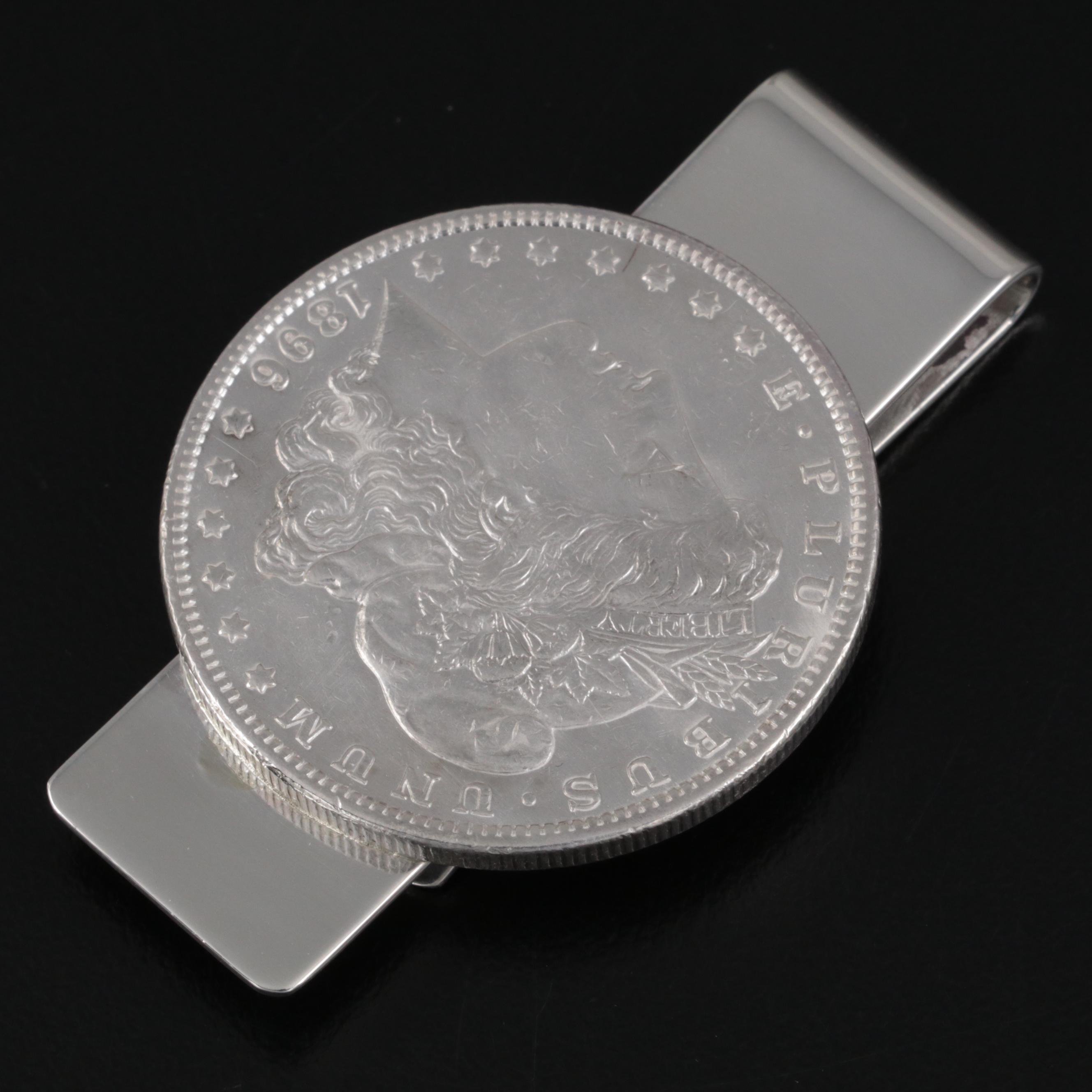 Tiffany & Co. Morgan Silver Dollar and Sterling Money Clip