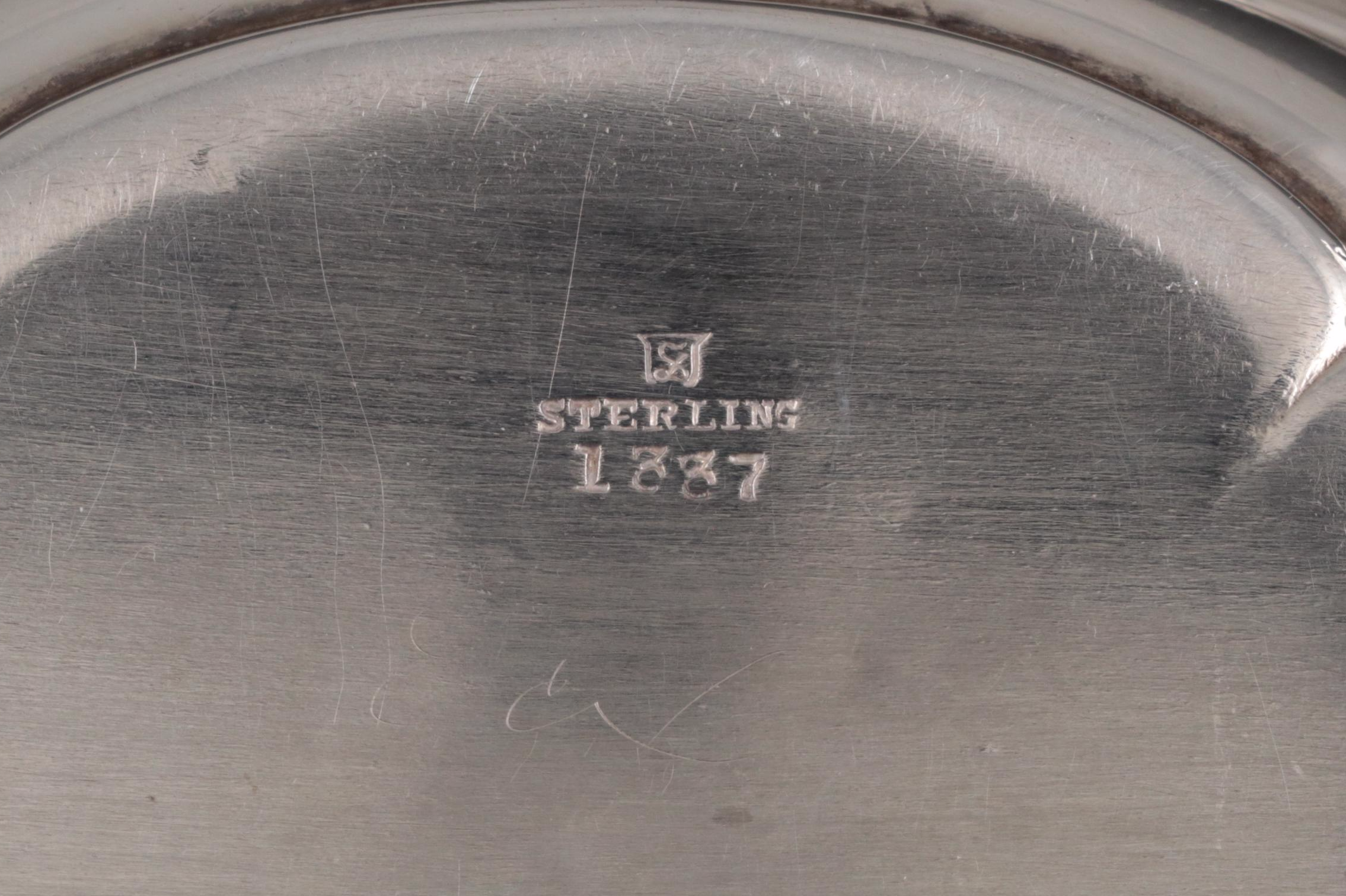 Simons Brothers Sterling Silver Nut Dish with Other Silver Souvenir Spoons