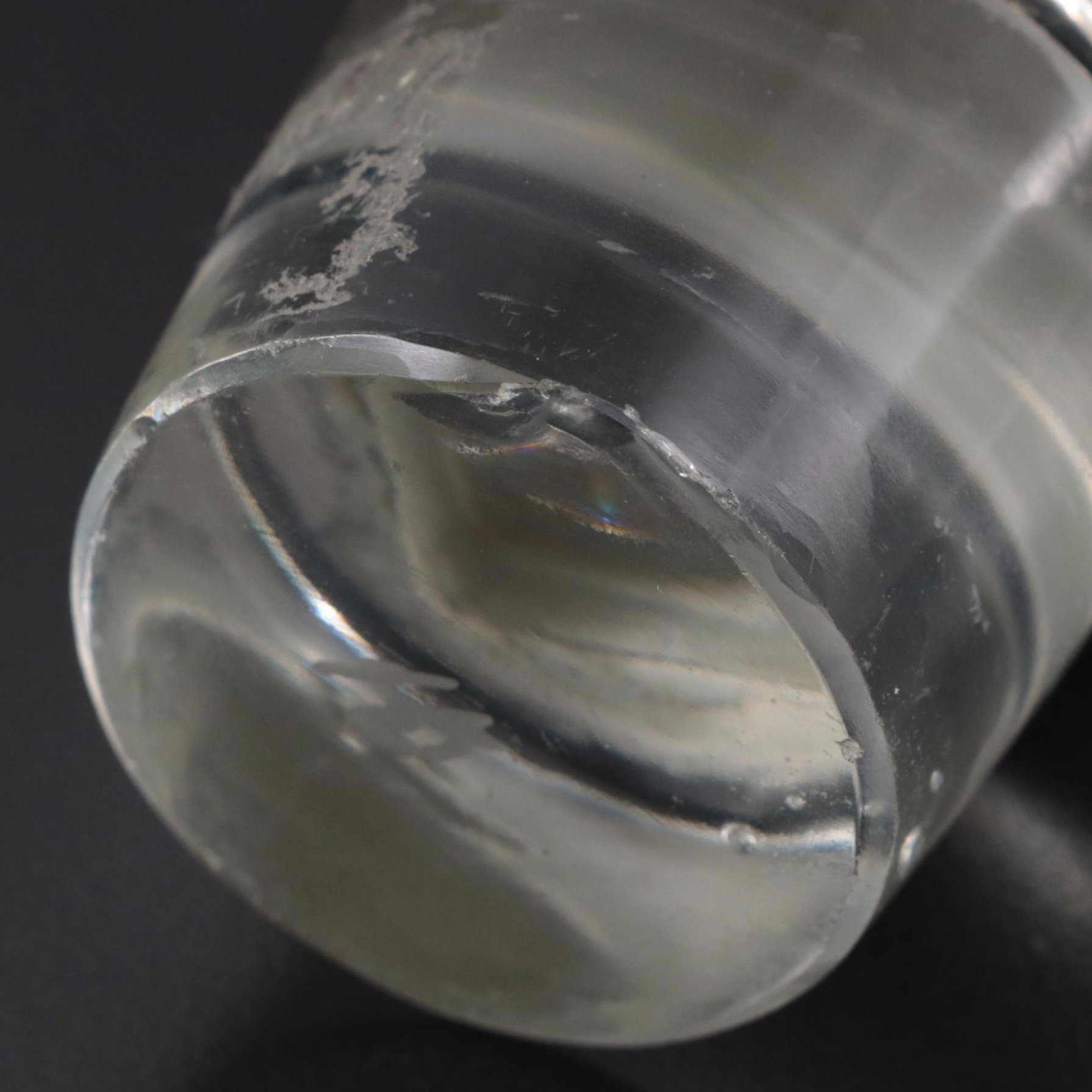 Rococo Style Putti Figural 800 Silver and Glass Stopper