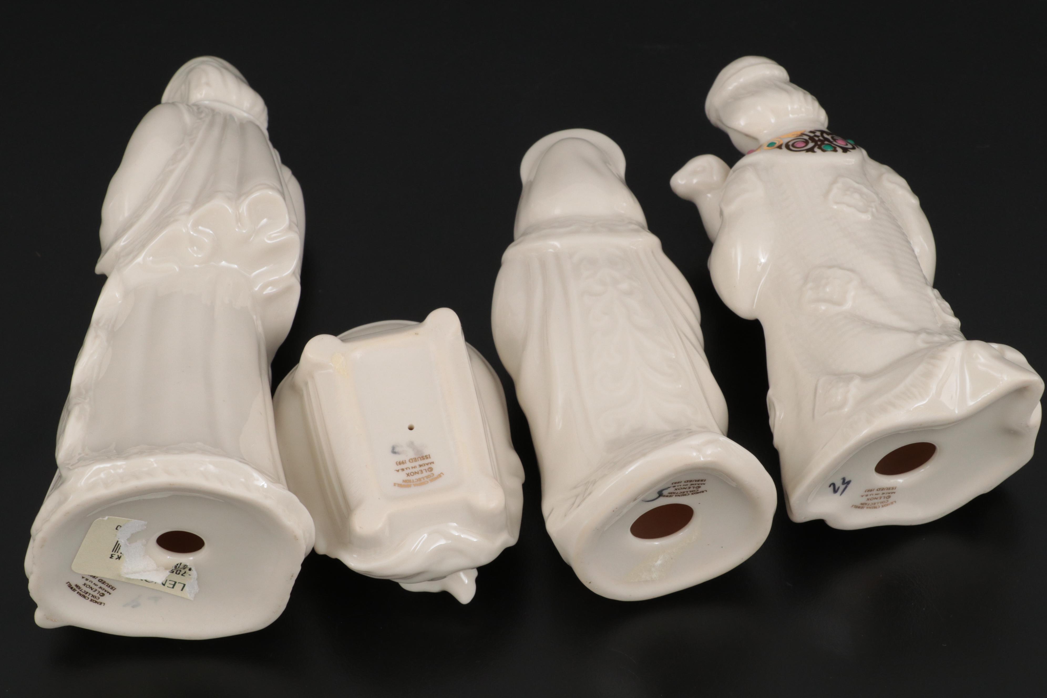 Lenox China Jewels Collection Bone China Nativity Set, 1993-1994