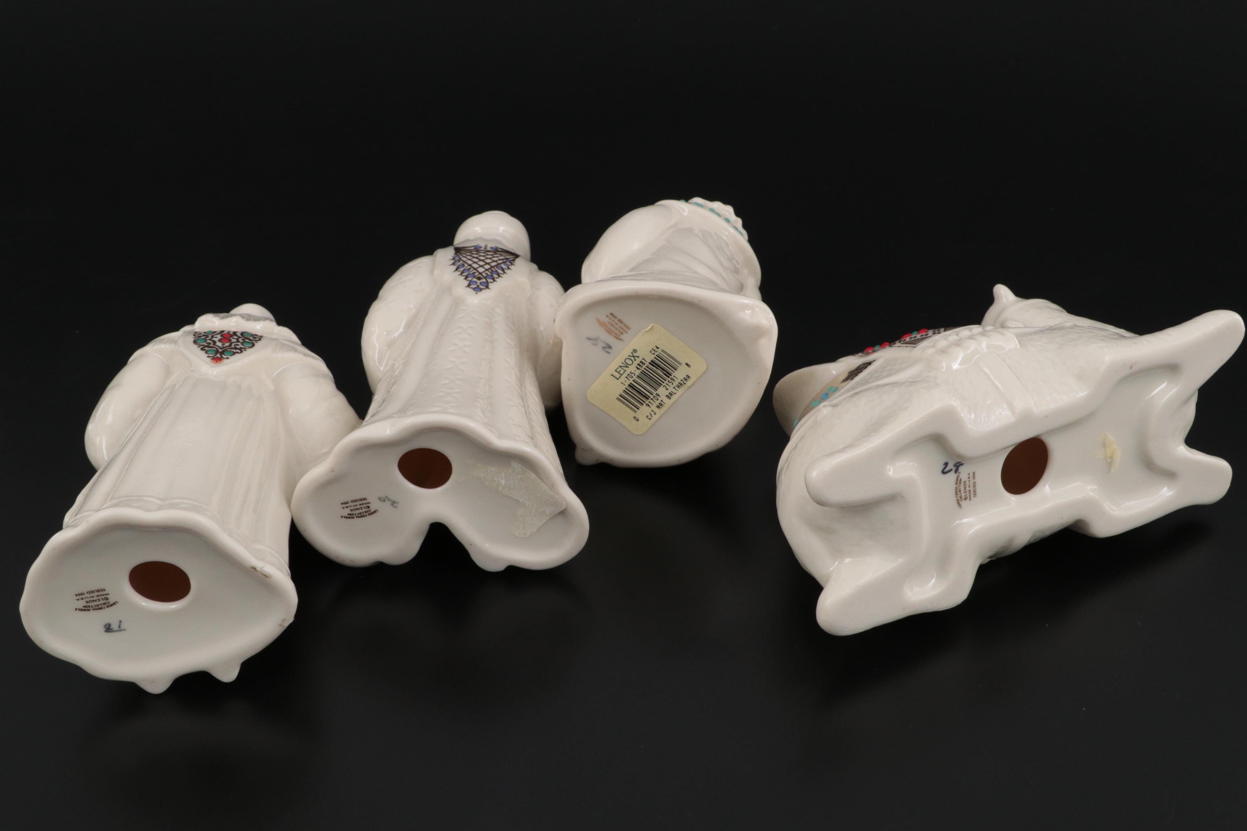 Lenox China Jewels Collection Bone China Nativity Set, 1993-1994