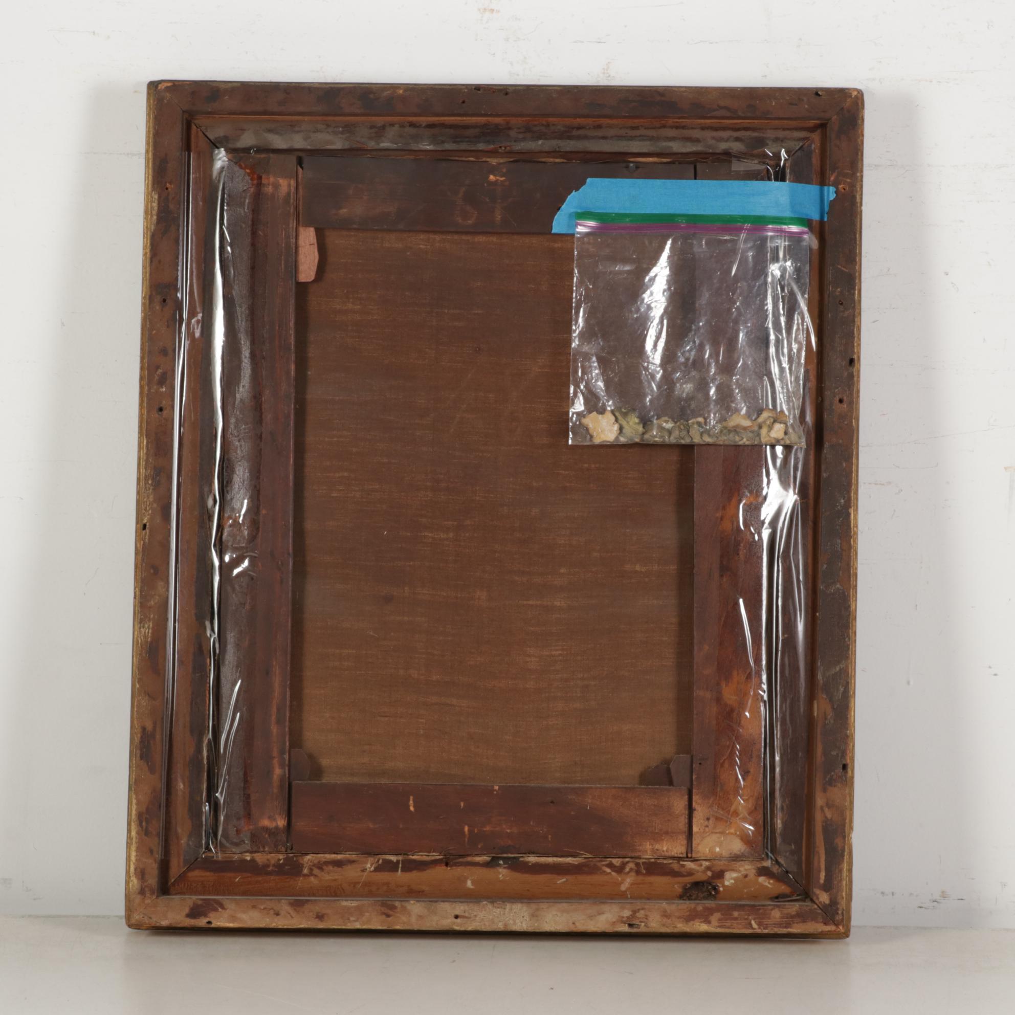 Portrait Oil Painting of Young Woman, 19th Century