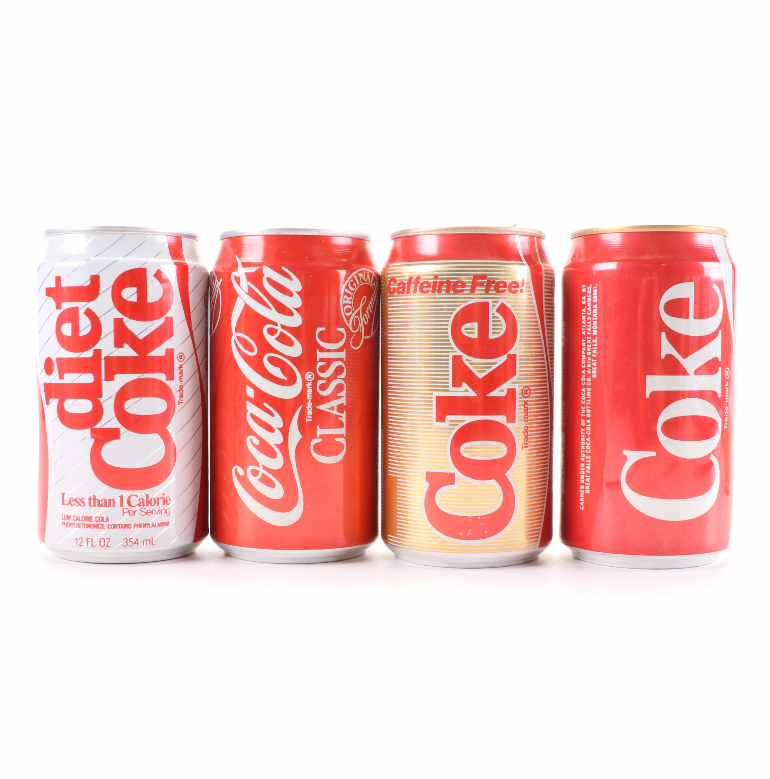 RC Cola, Pepsi, Tab, Dr. Pepper, Slice, Sunkist, and Other Soda Cans