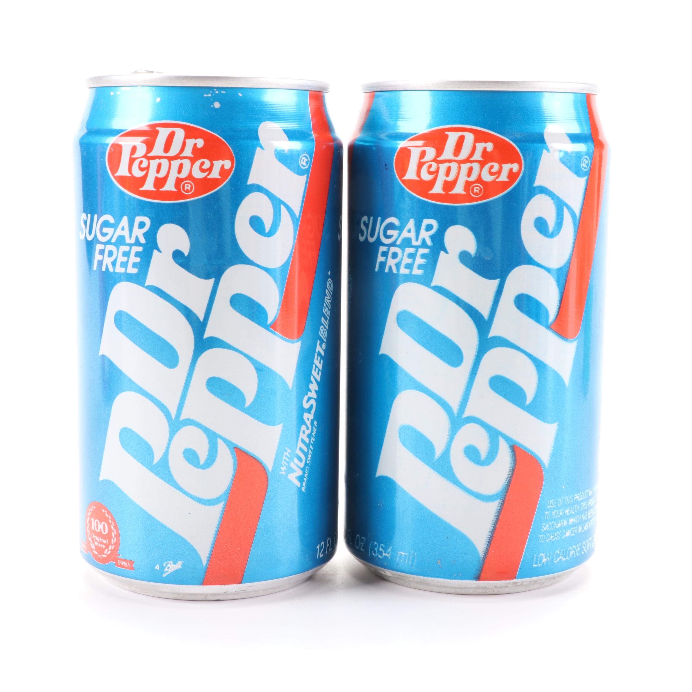 RC Cola, Pepsi, Tab, Dr. Pepper, Slice, Sunkist, and Other Soda Cans