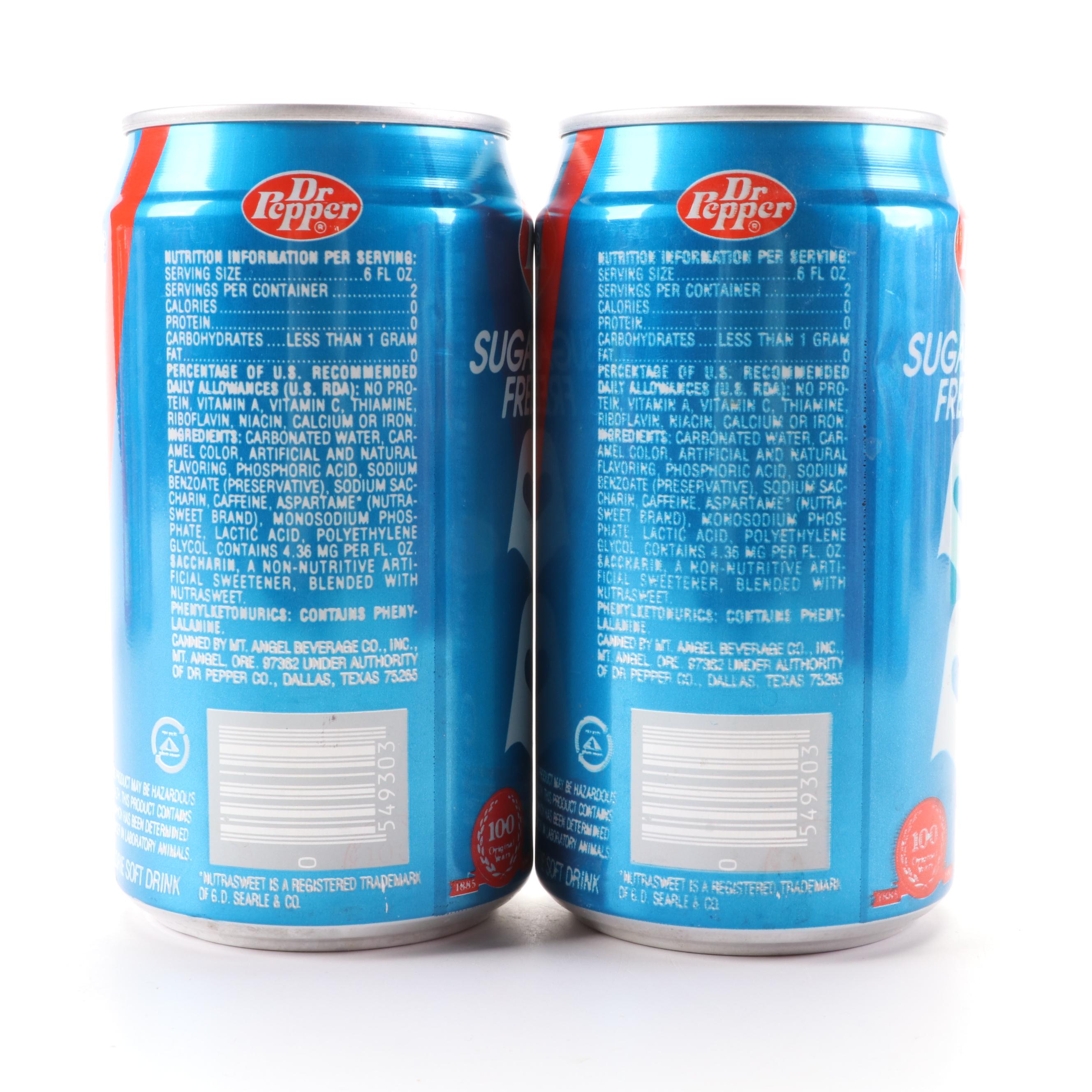 RC Cola, Pepsi, Tab, Dr. Pepper, Slice, Sunkist, and Other Soda Cans