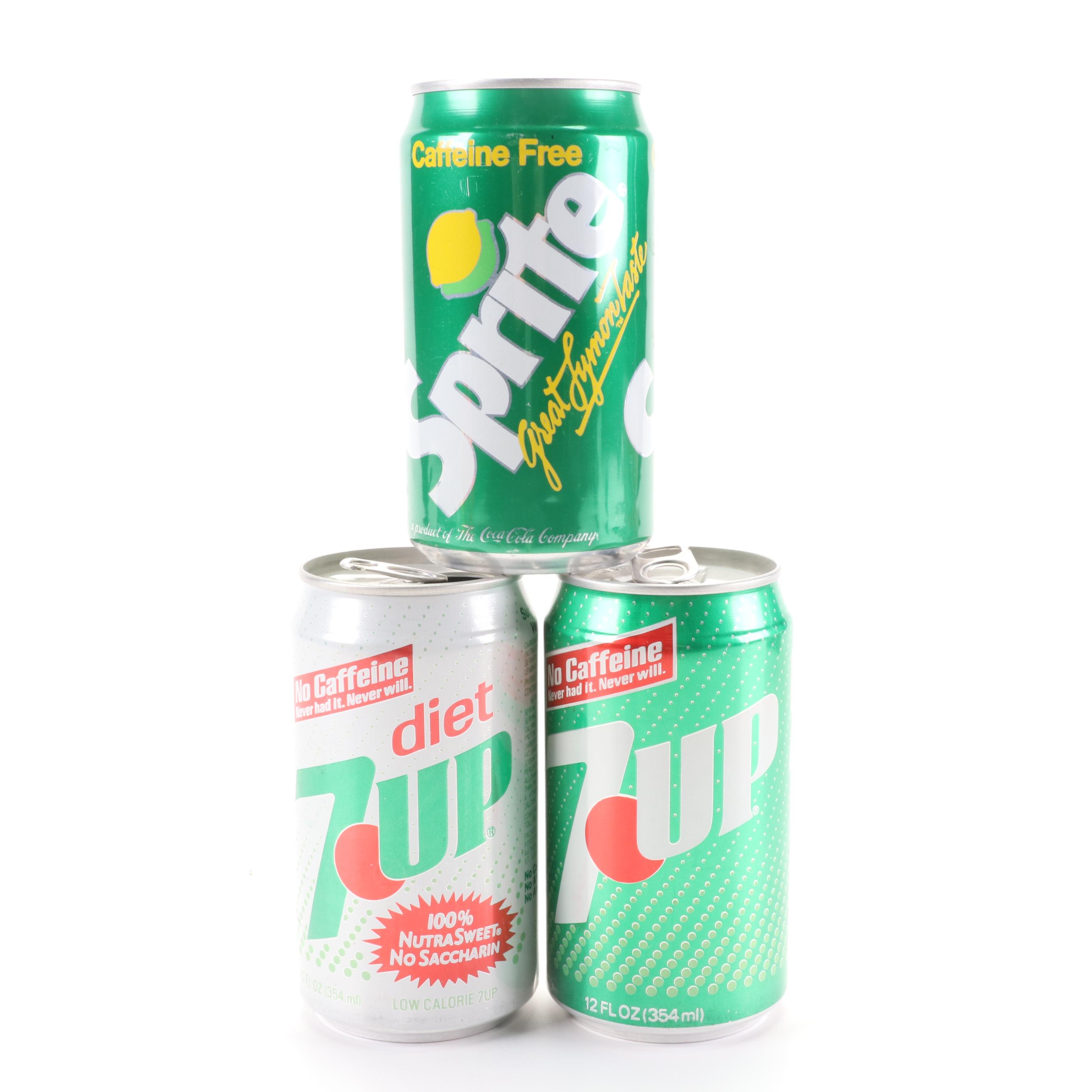 RC Cola, Pepsi, Tab, Dr. Pepper, Slice, Sunkist, and Other Soda Cans